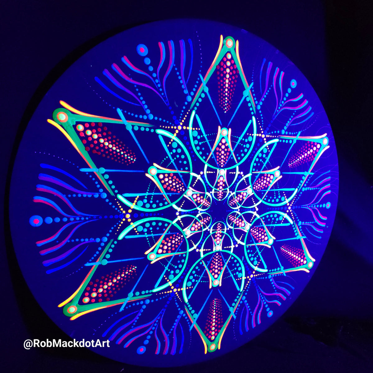 60cm Original Psychedelic Artwork 40 – robmack.art