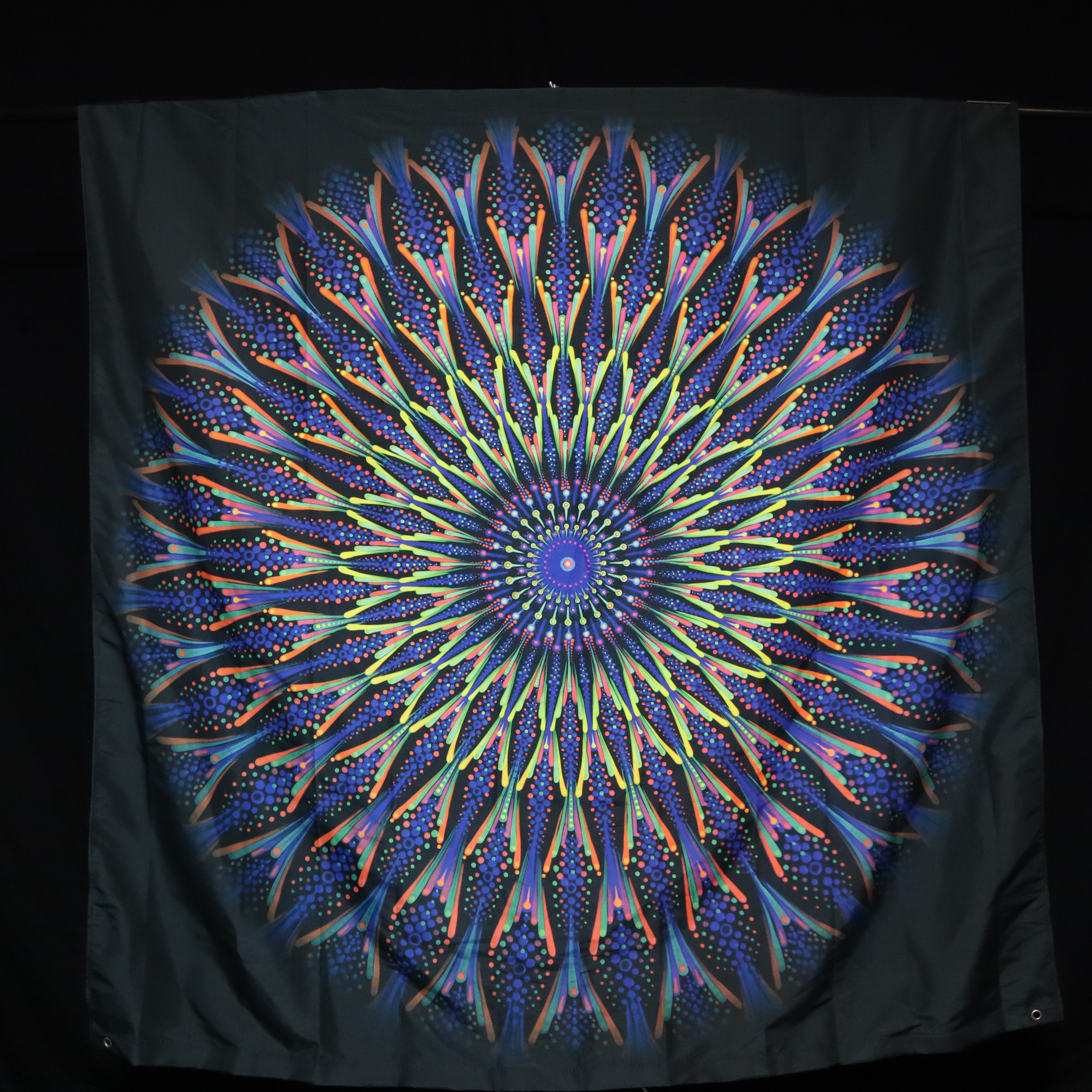 150cm Watchful Wavelength UV REACTIVE Tapestry