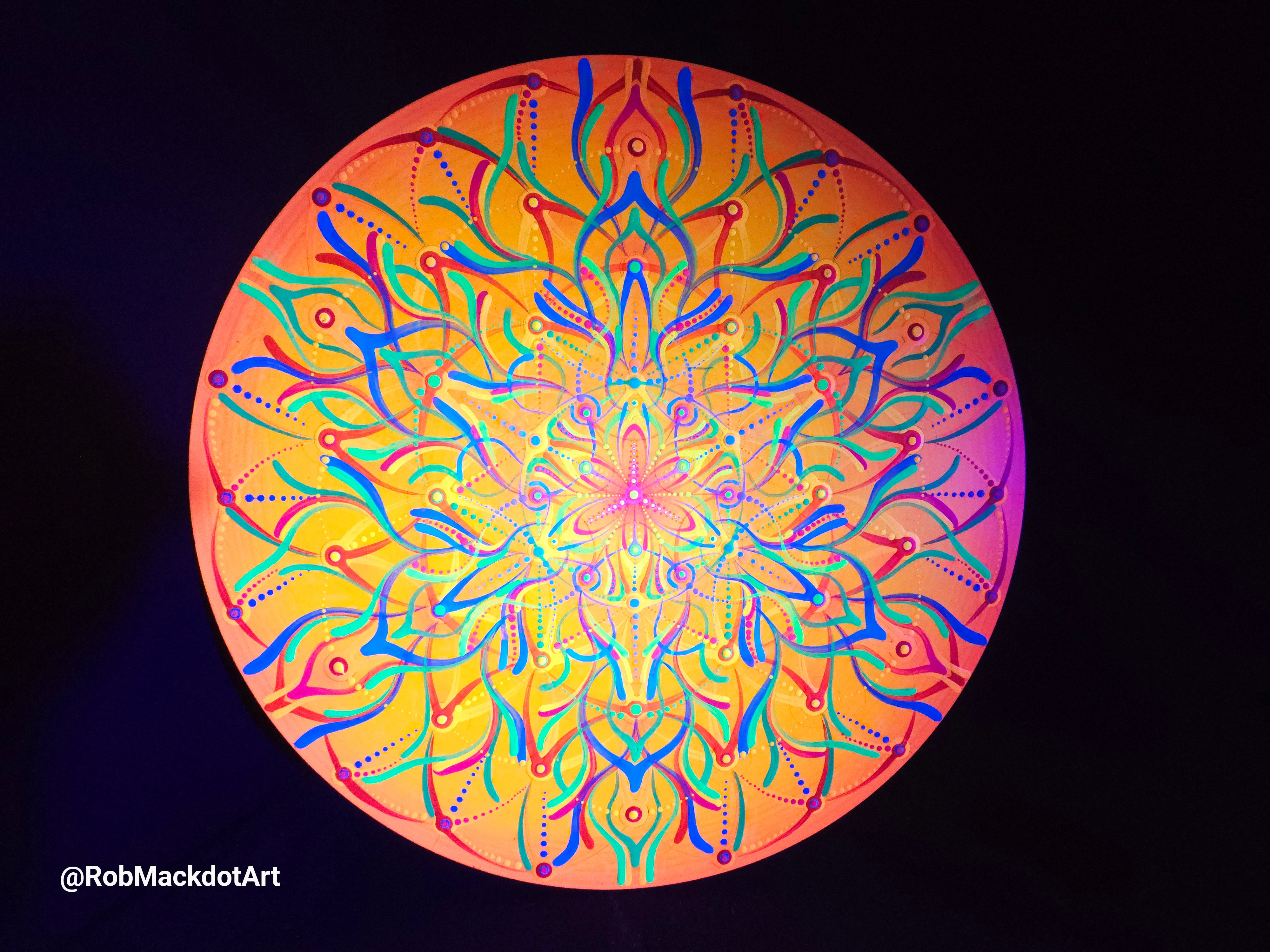 60cm Original Psychedelic Artwork 12