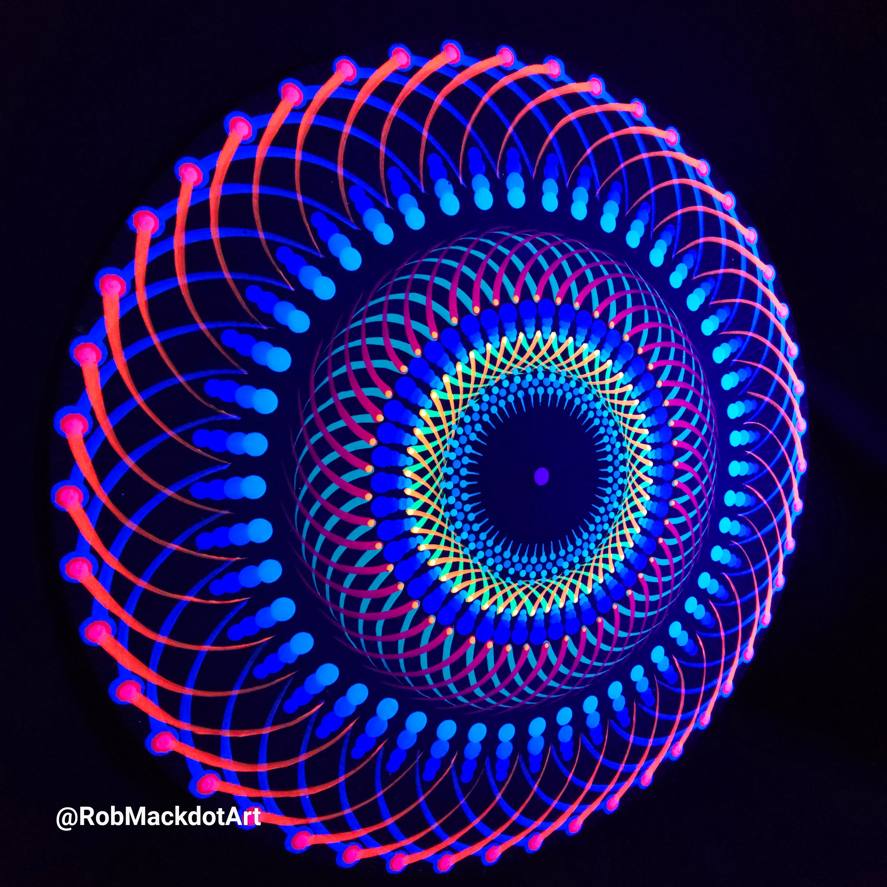 60cm Original Psychedelic Artwork 01