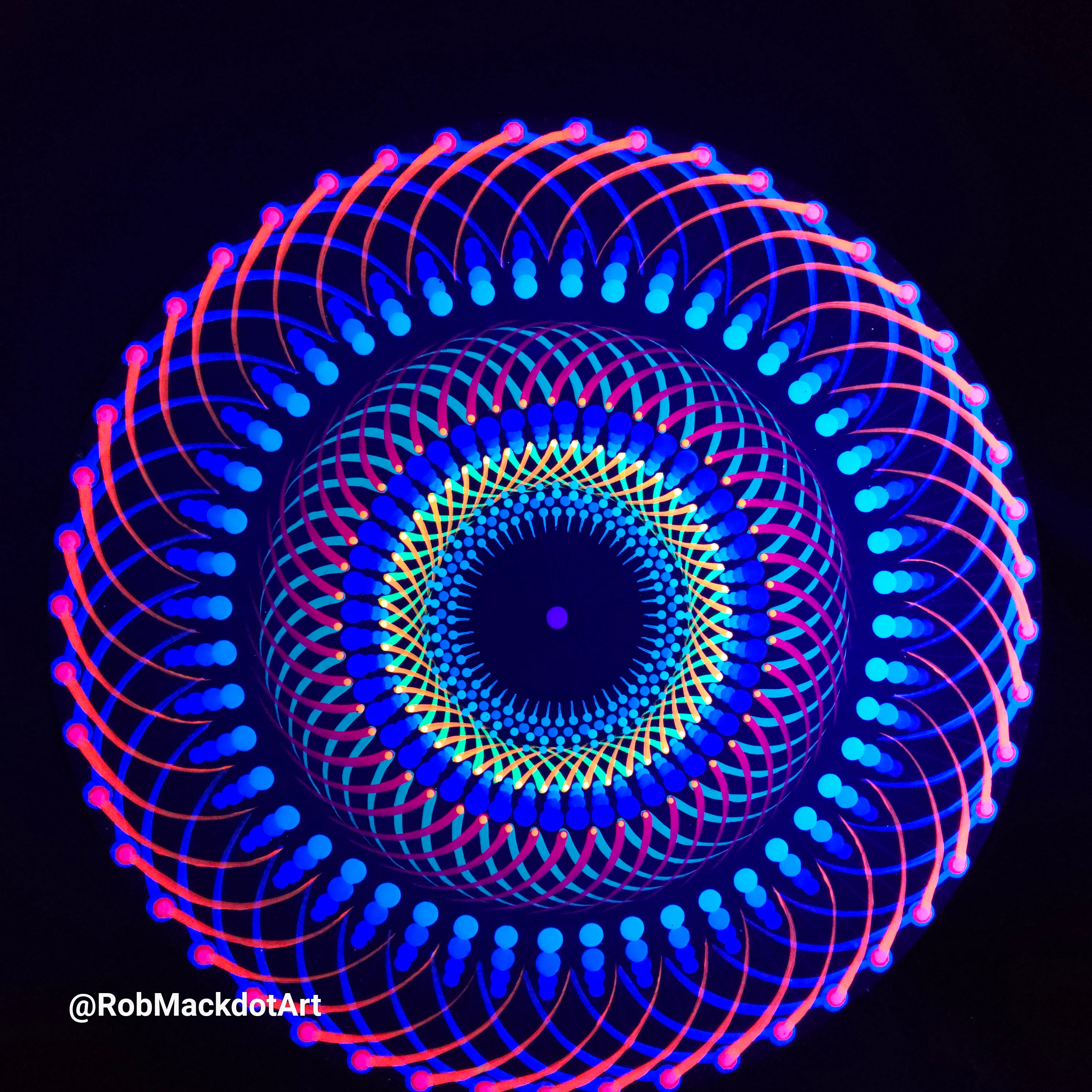 60cm Original Psychedelic Artwork 01