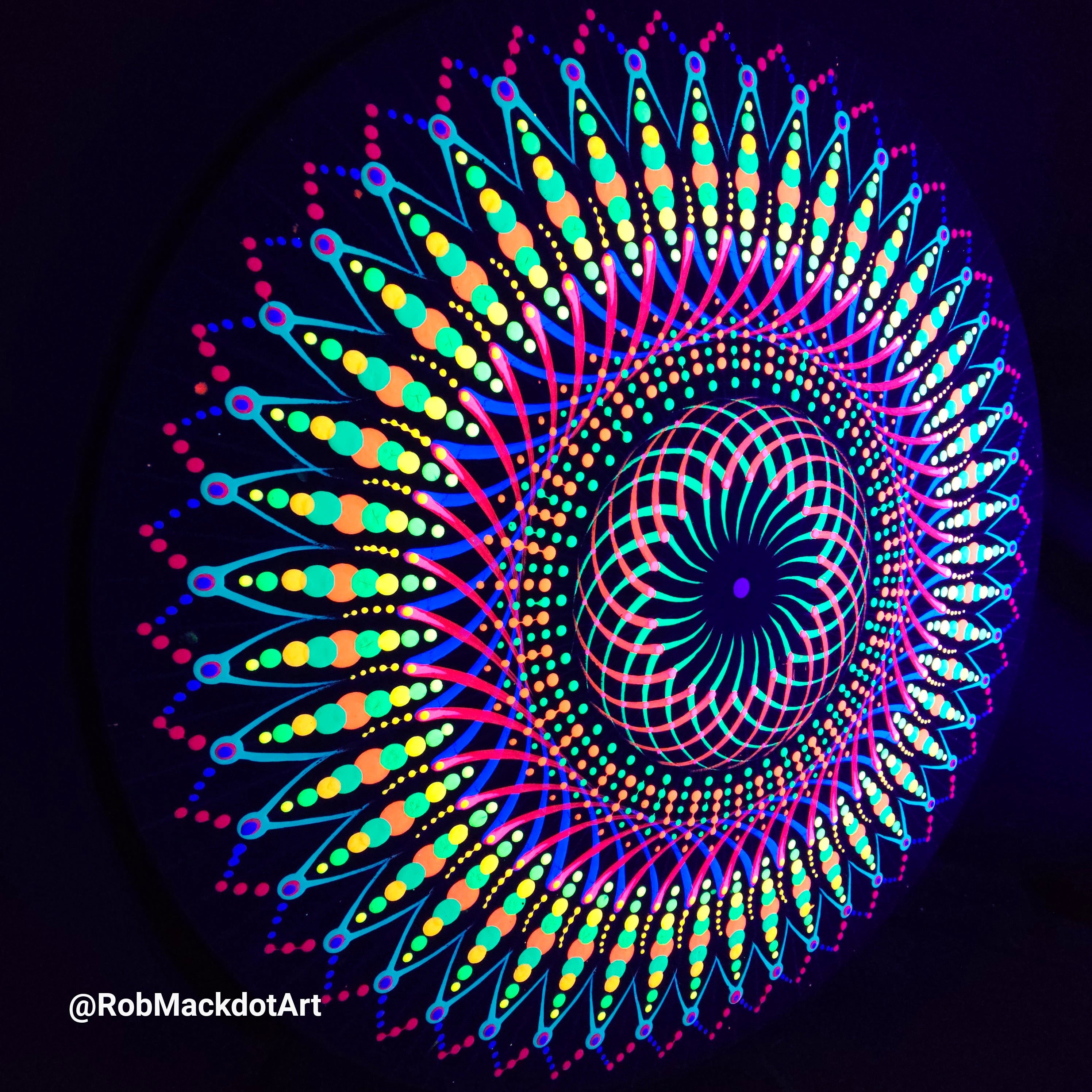 60cm Original Psychedelic Artwork 03