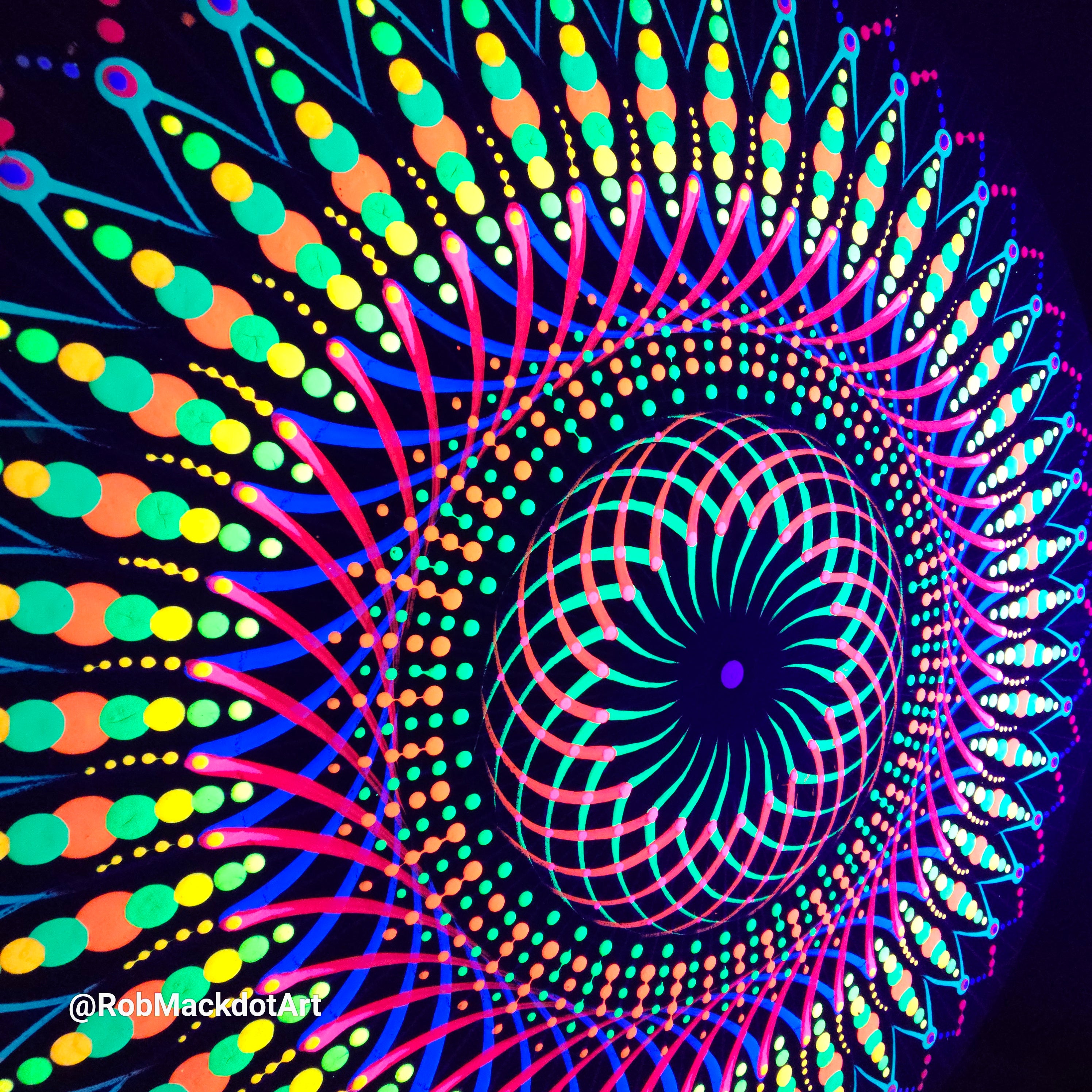 60cm Original Psychedelic Artwork 03