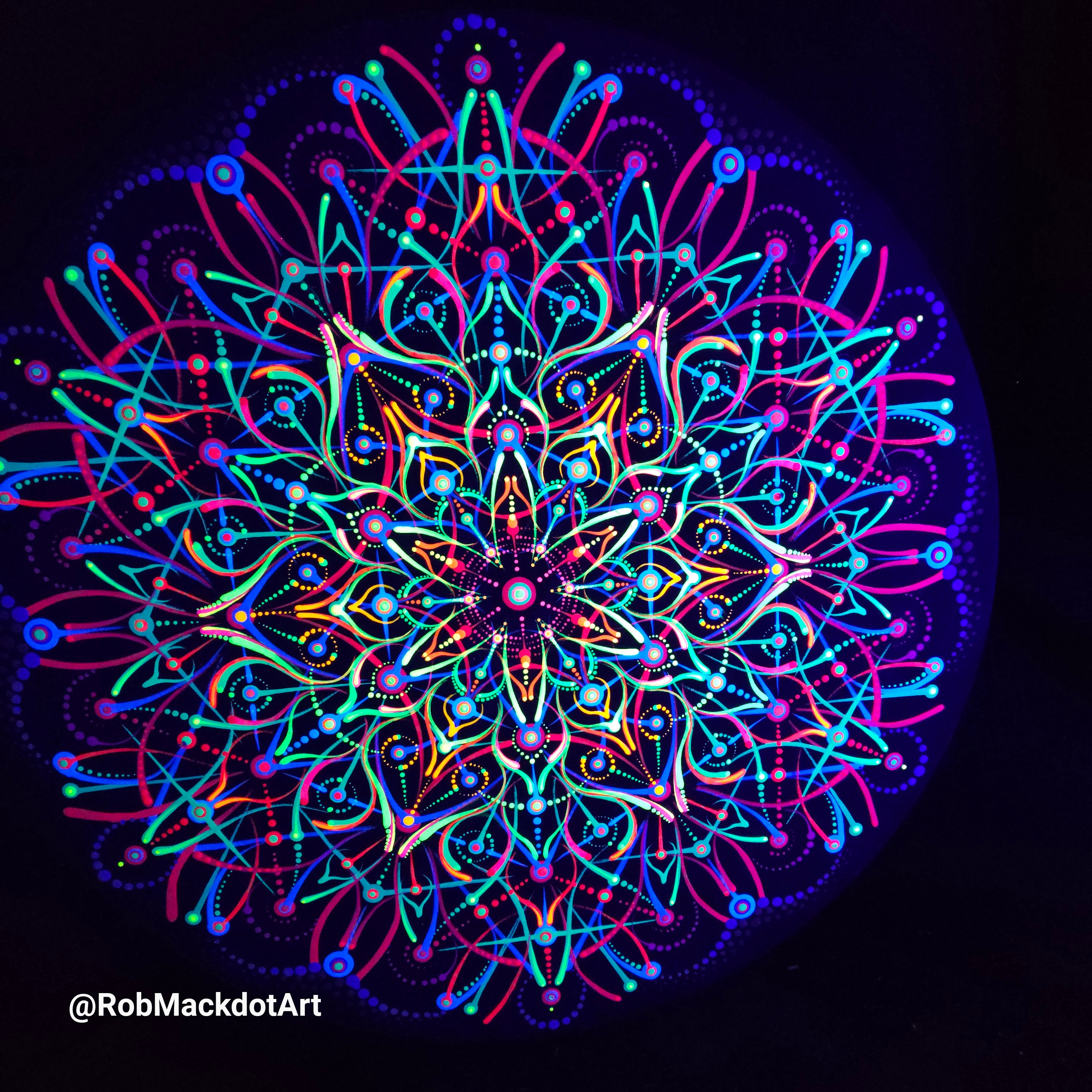 60cm Original Psychedelic Artwork 06