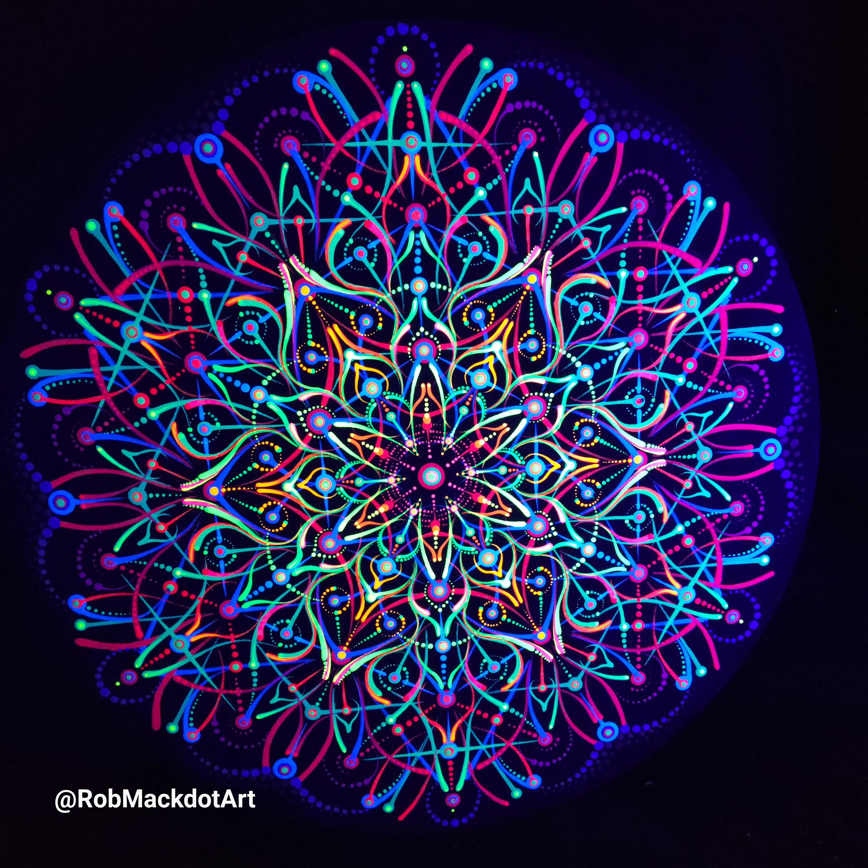 60cm Original Psychedelic Artwork 06