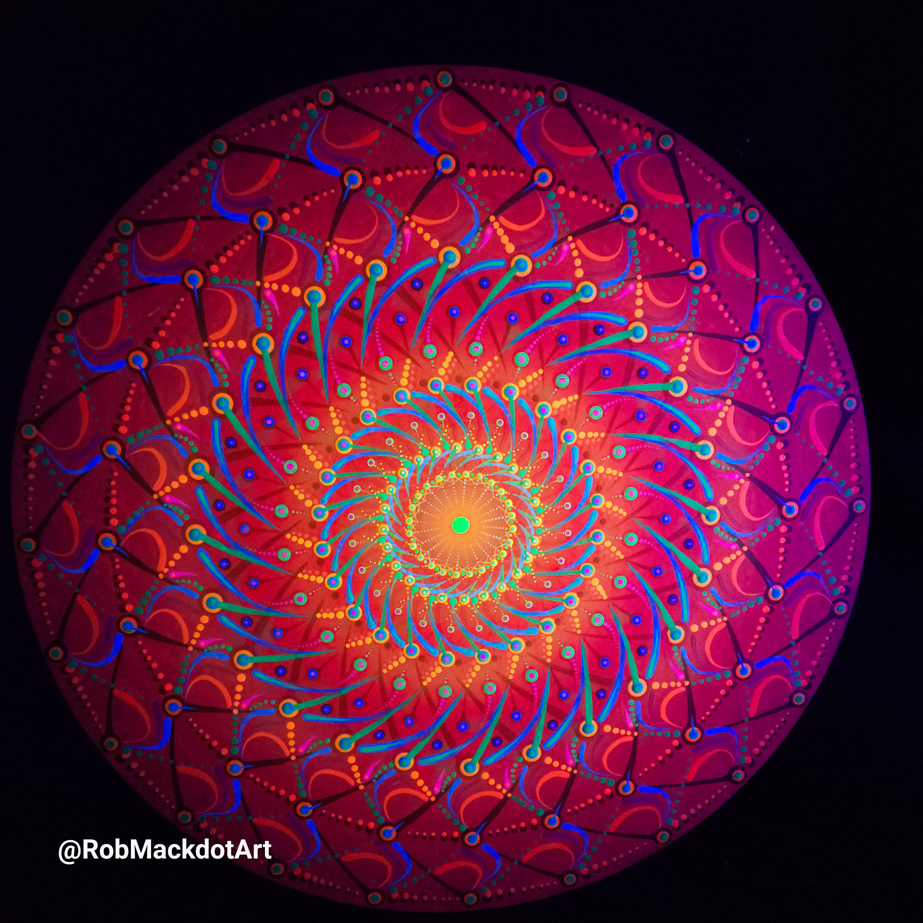 60cm Original Psychedelic Artwork 04