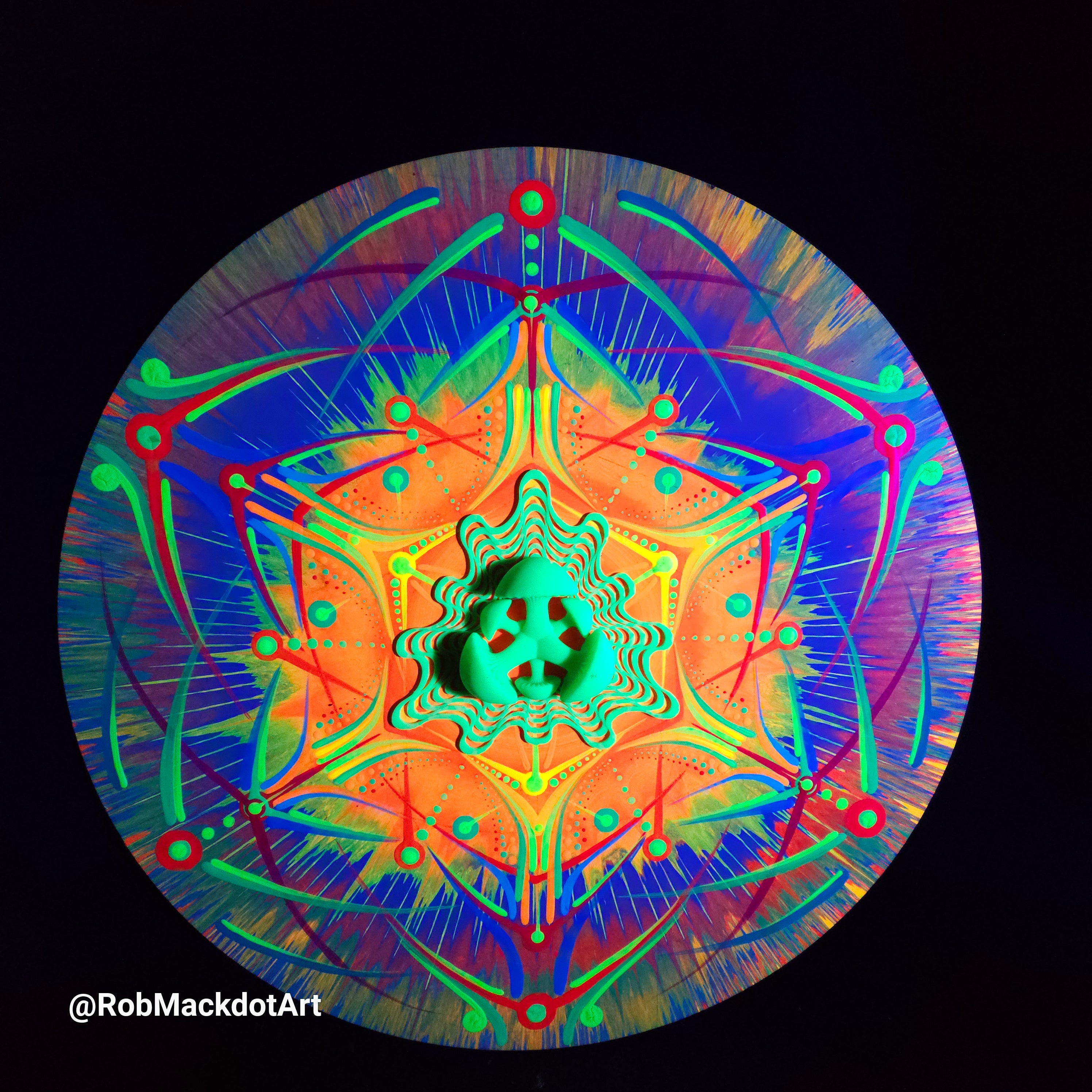 60cm Original Psychedelic Artwork 10