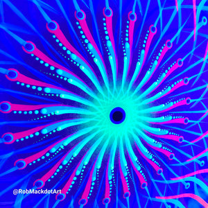 60cm Original Psychedelic Artwork 07
