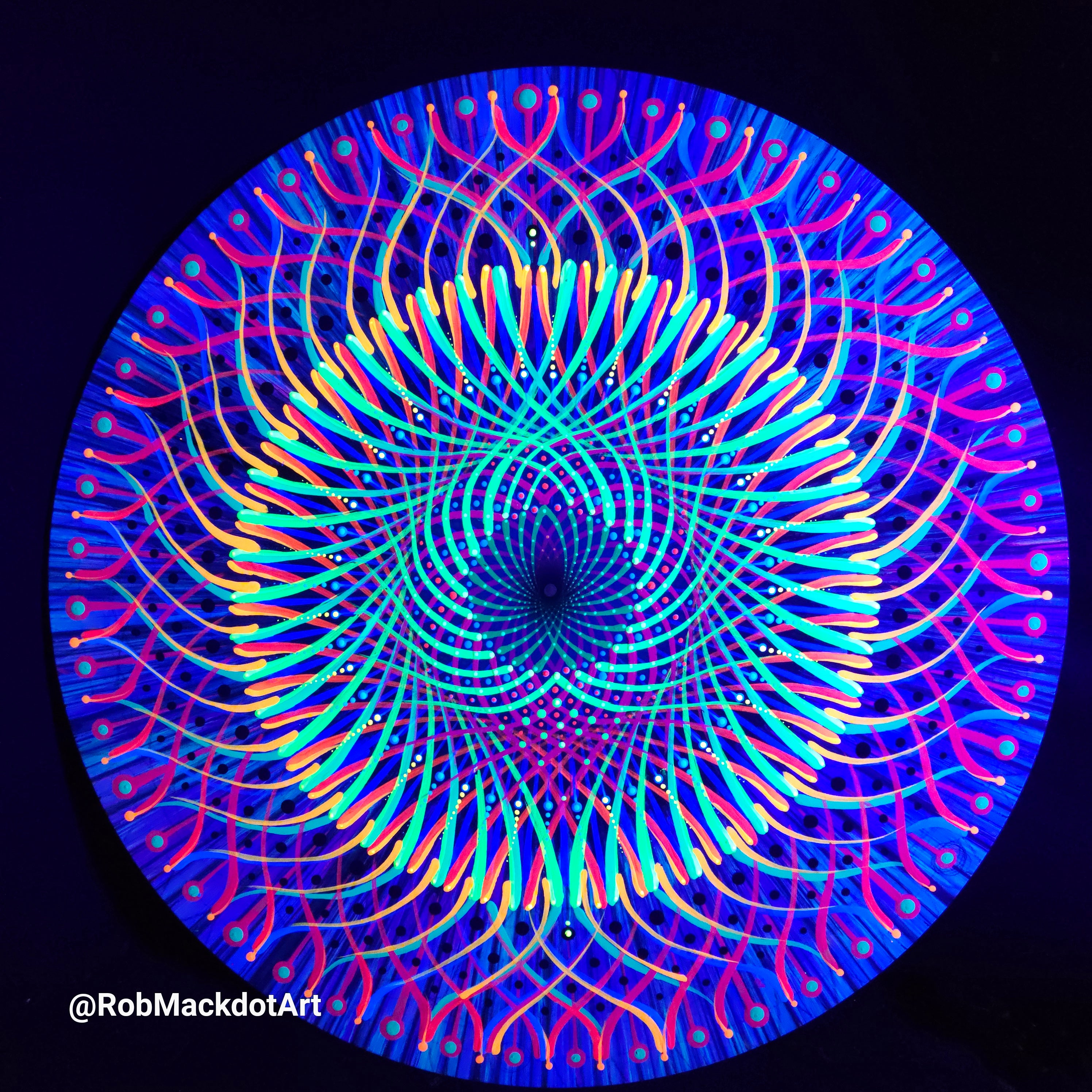 60cm Original Psychedelic Artwork 11