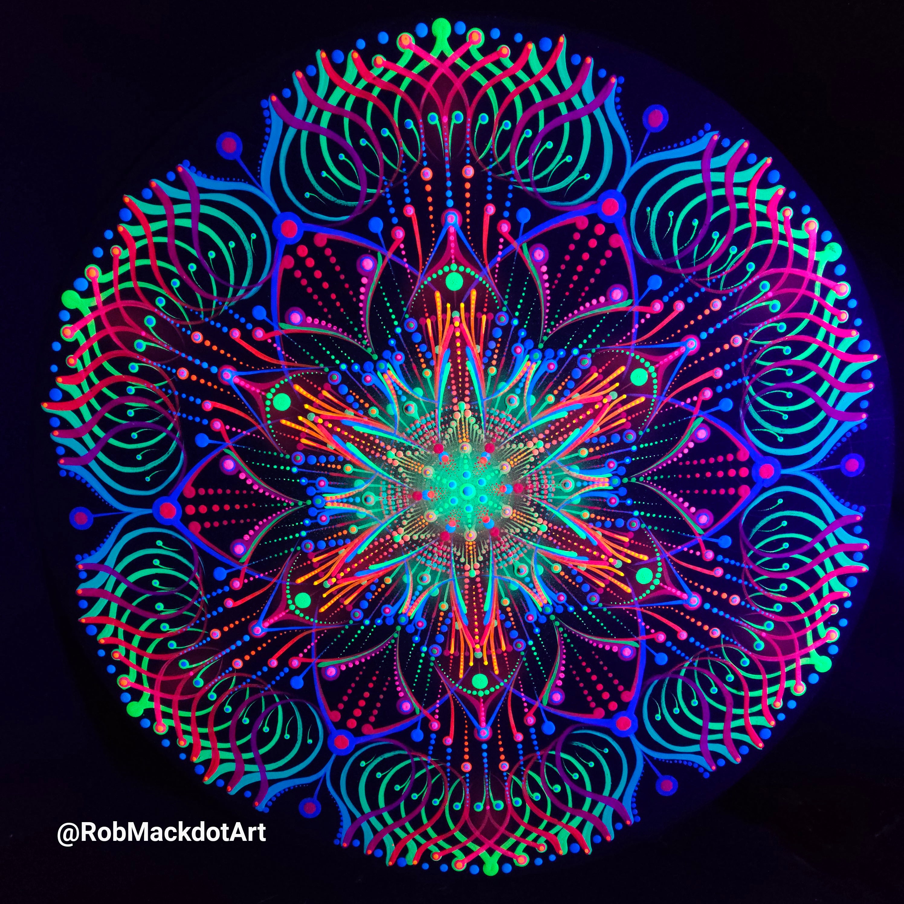 60cm Original Psychedelic Artwork 13