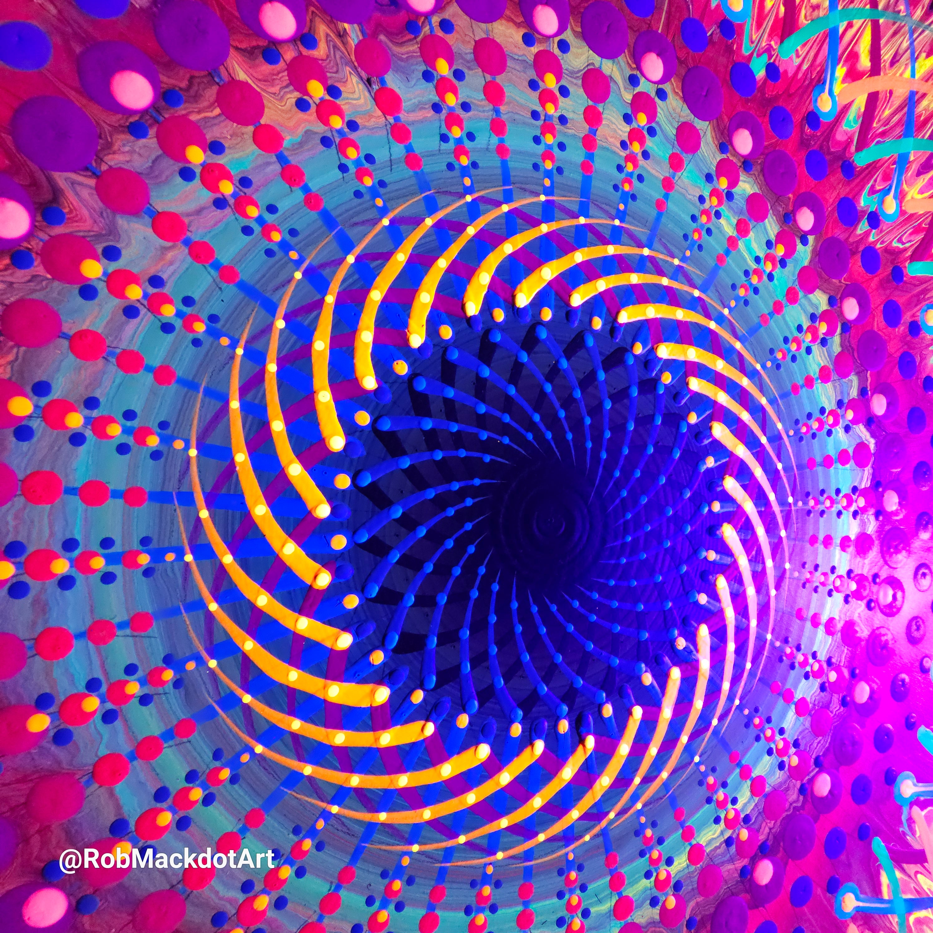 60cm Original Psychedelic Artwork 15