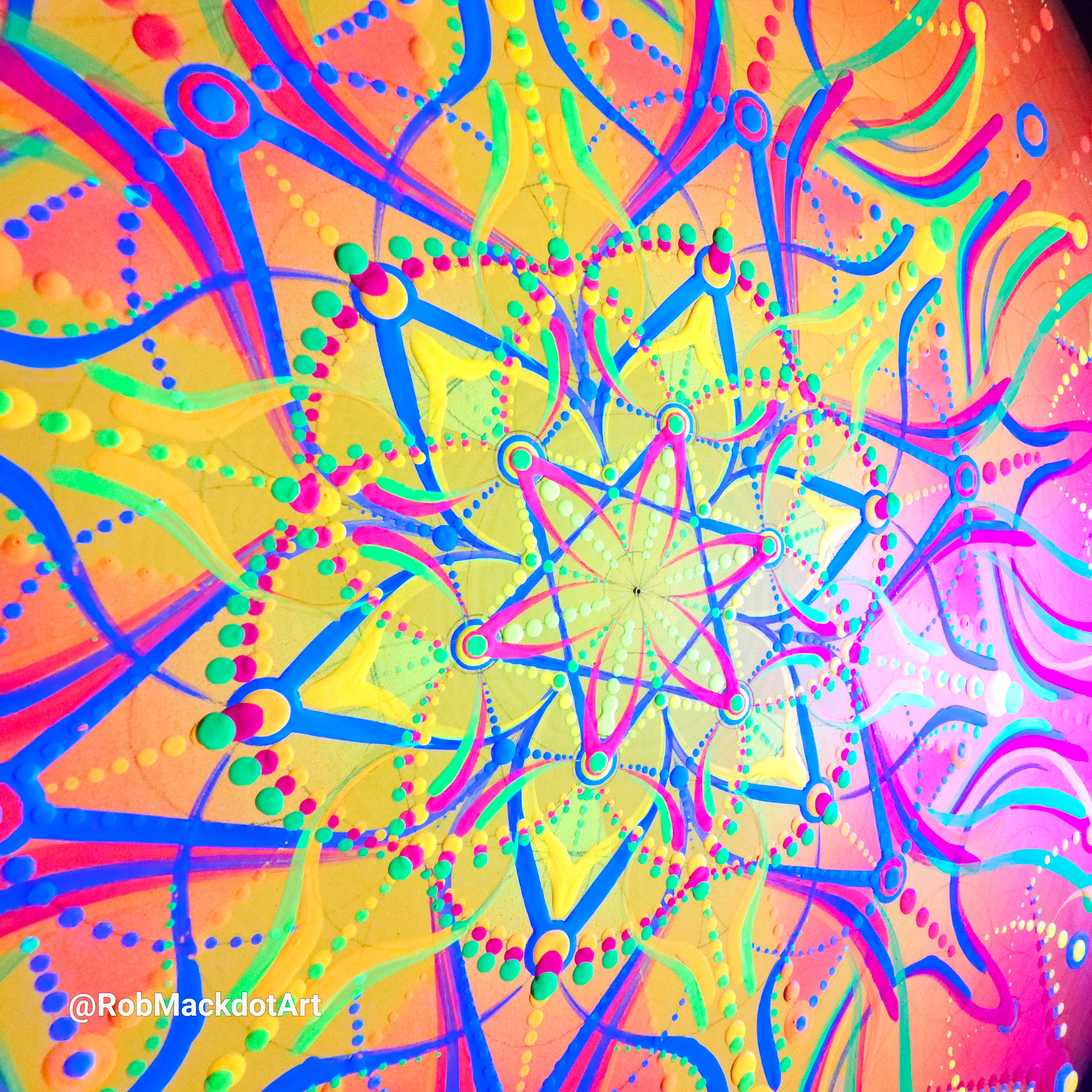 60cm Original Psychedelic Artwork 16