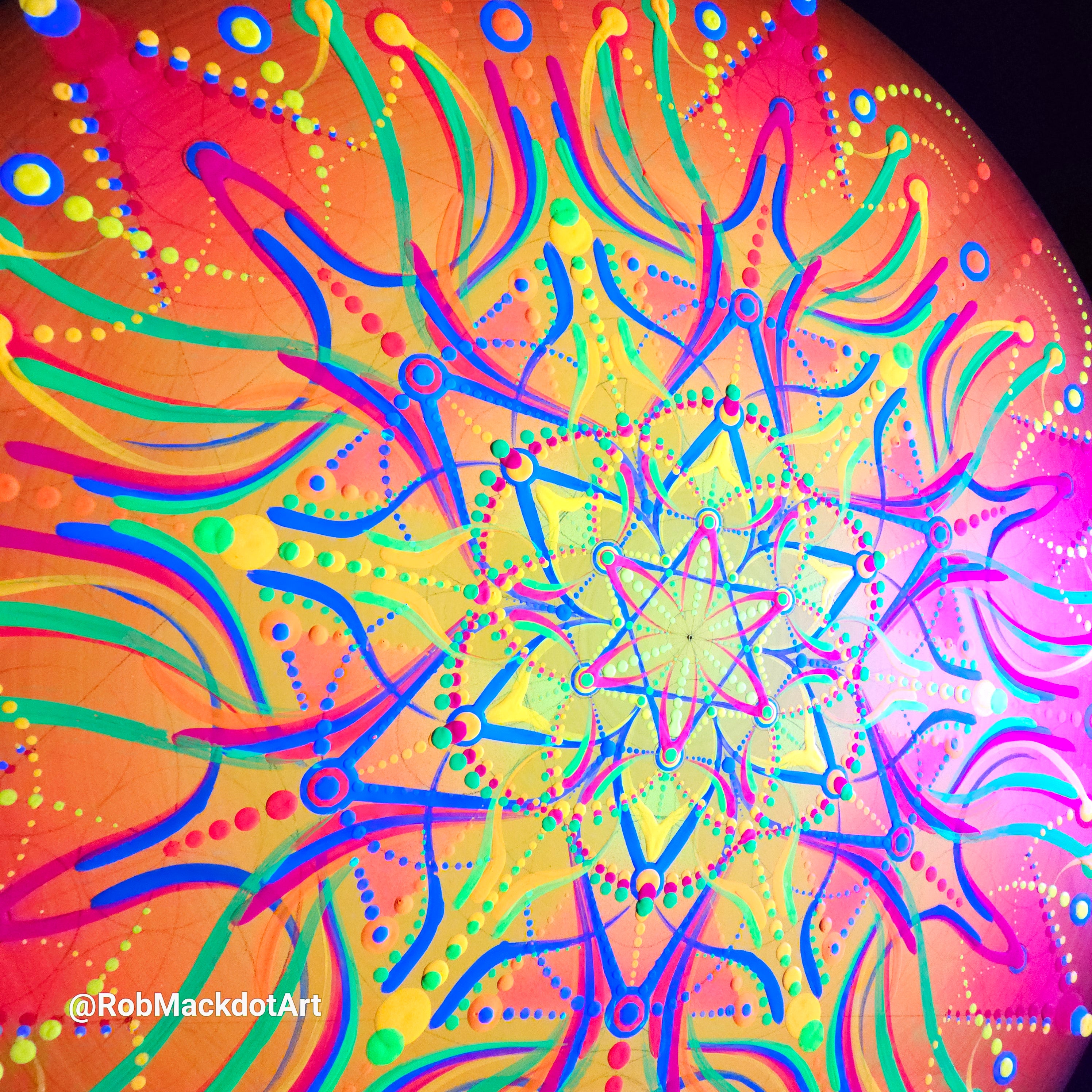 60cm Original Psychedelic Artwork 16