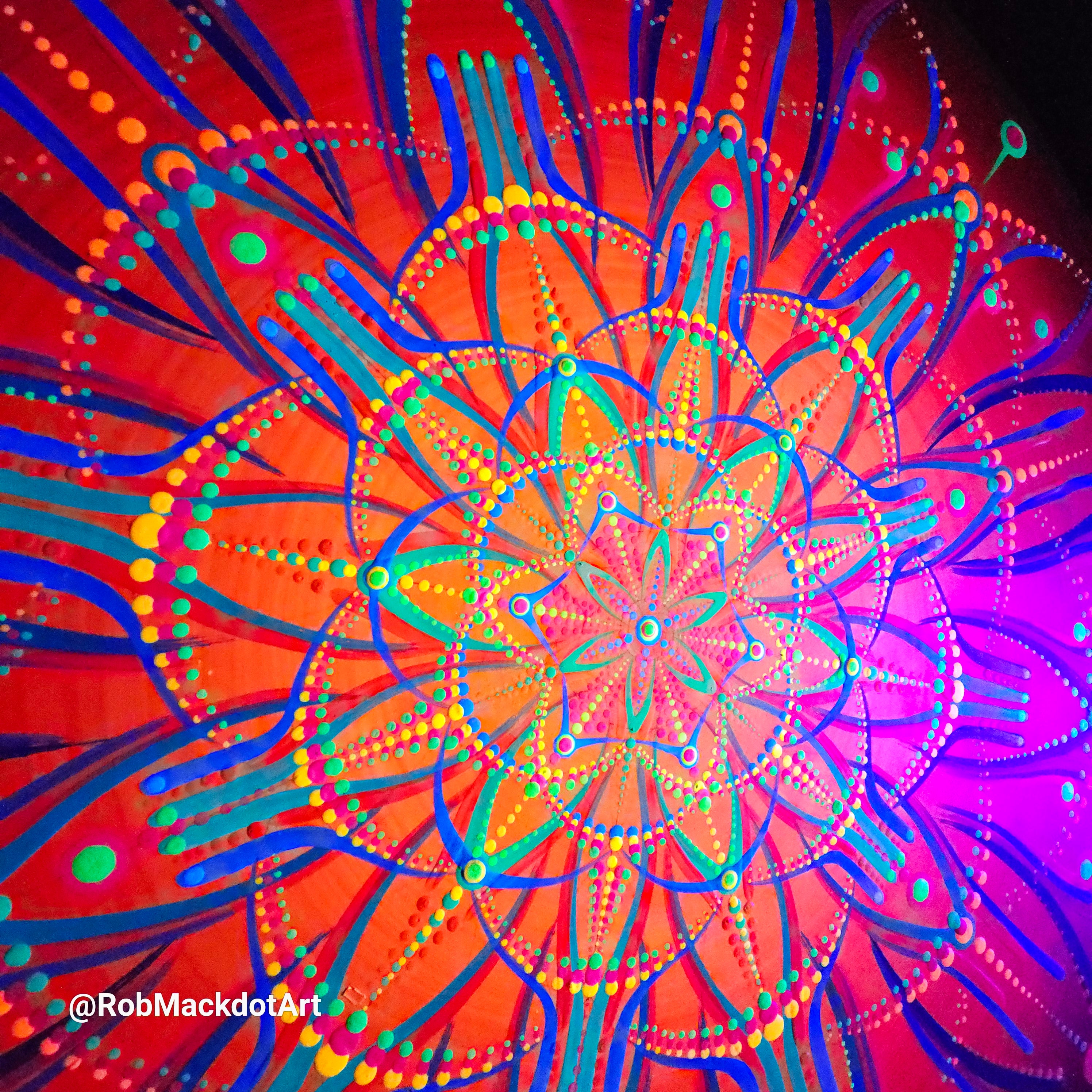 60cm Original Psychedelic Artwork 21