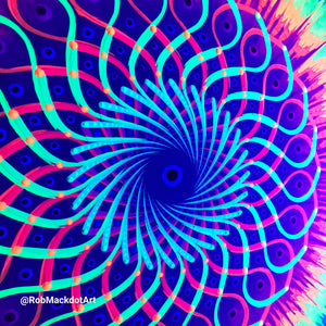60cm Original Psychedelic Artwork 24