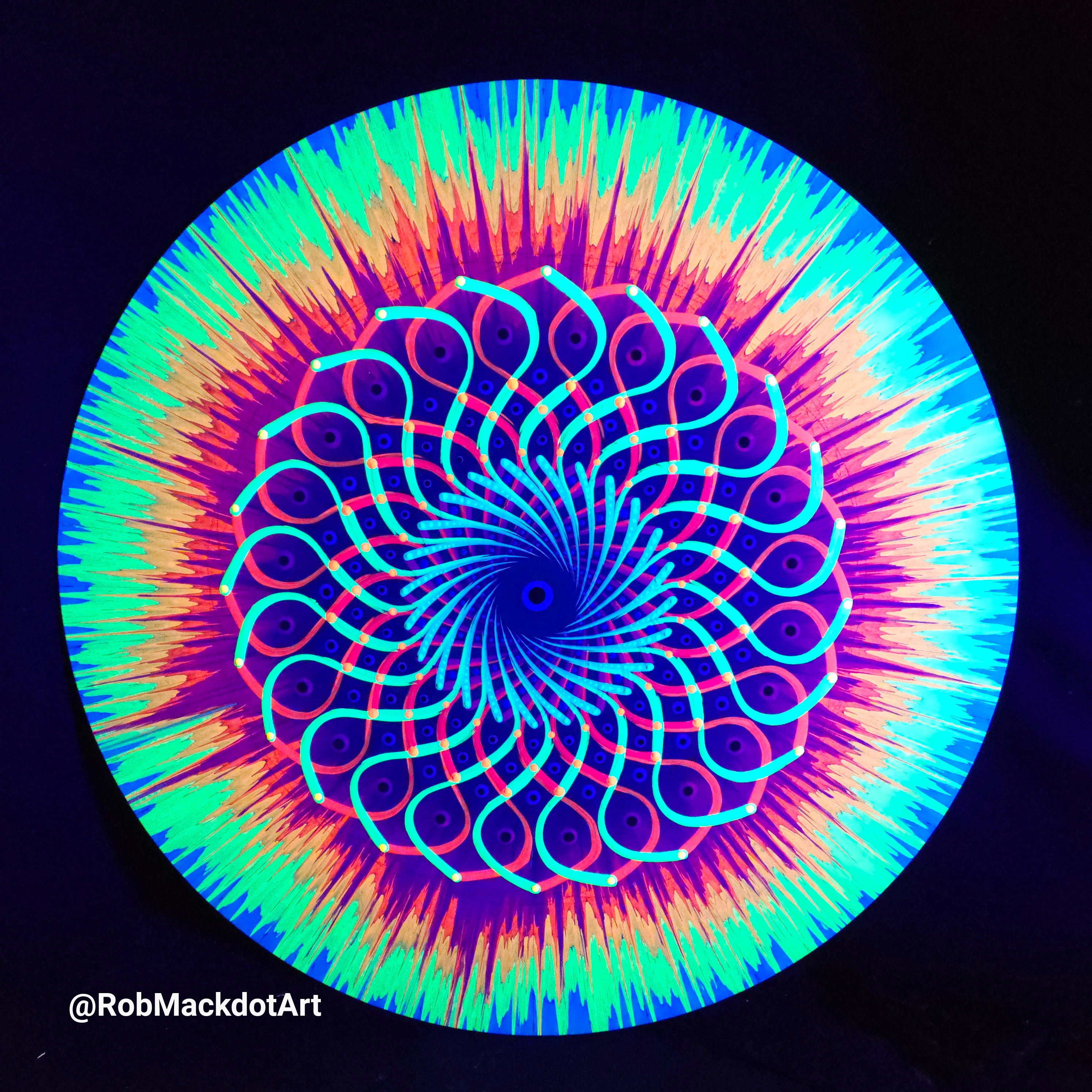 60cm Original Psychedelic Artwork 24