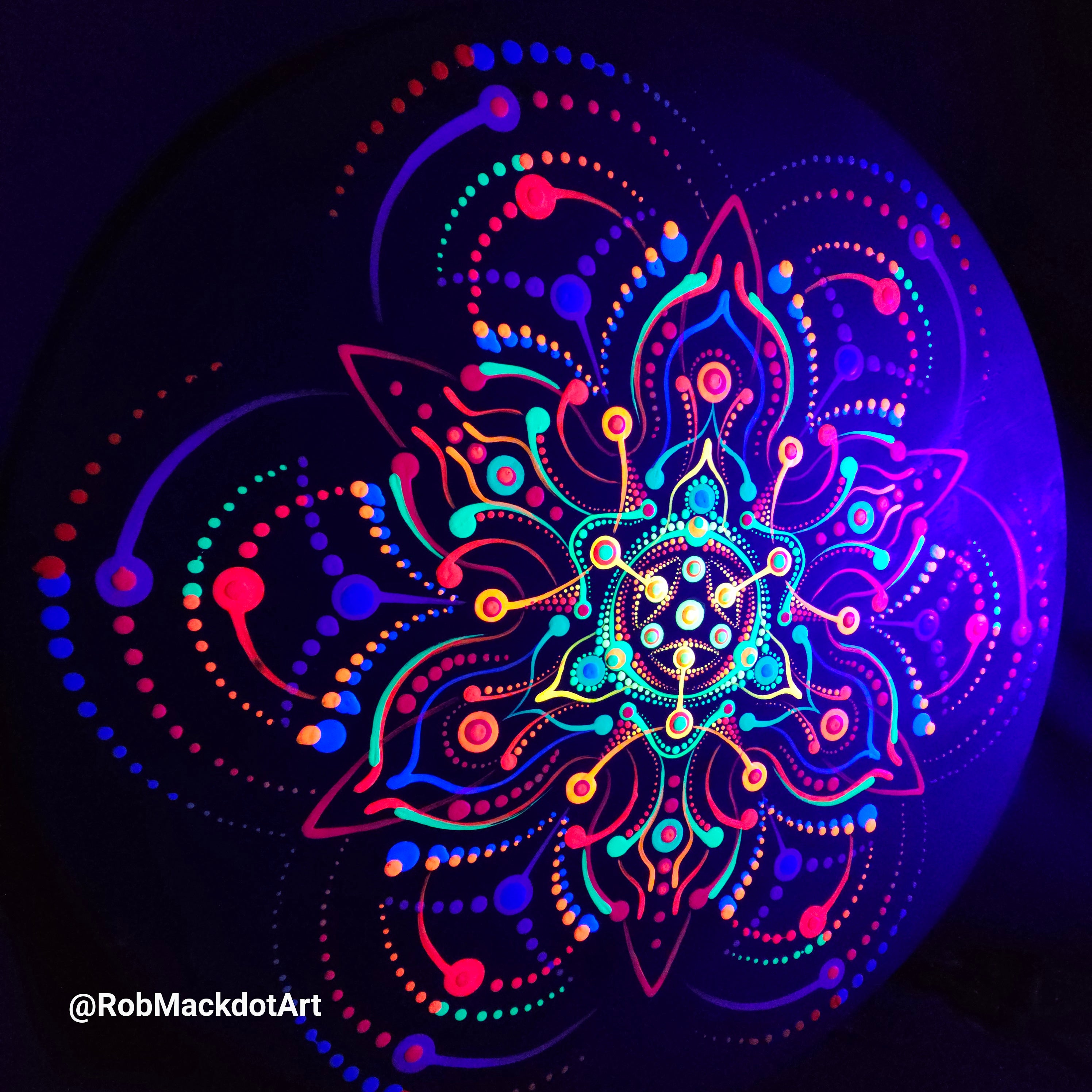 60cm Original Psychedelic Artwork 26