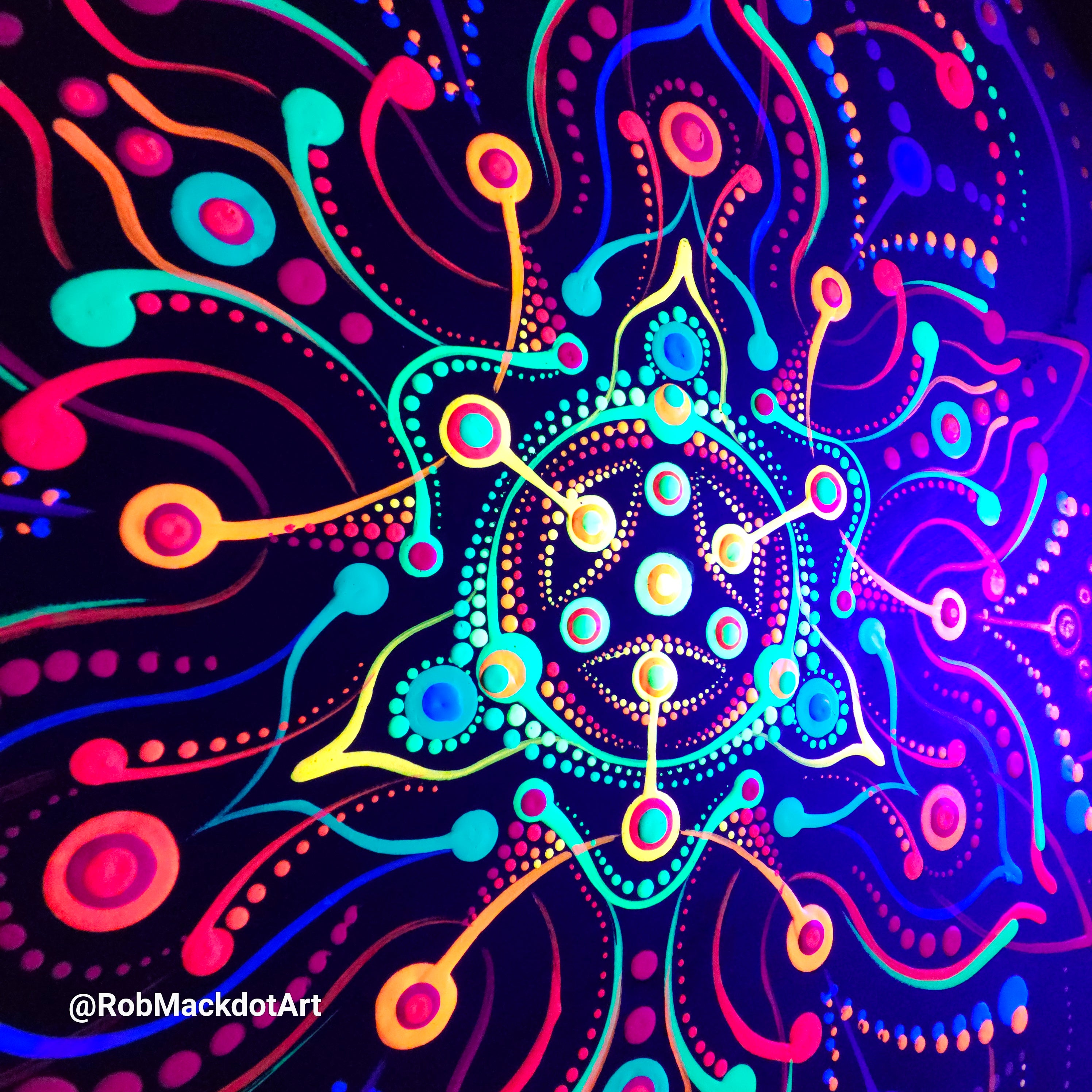 60cm Original Psychedelic Artwork 26