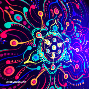 60cm Original Psychedelic Artwork 26