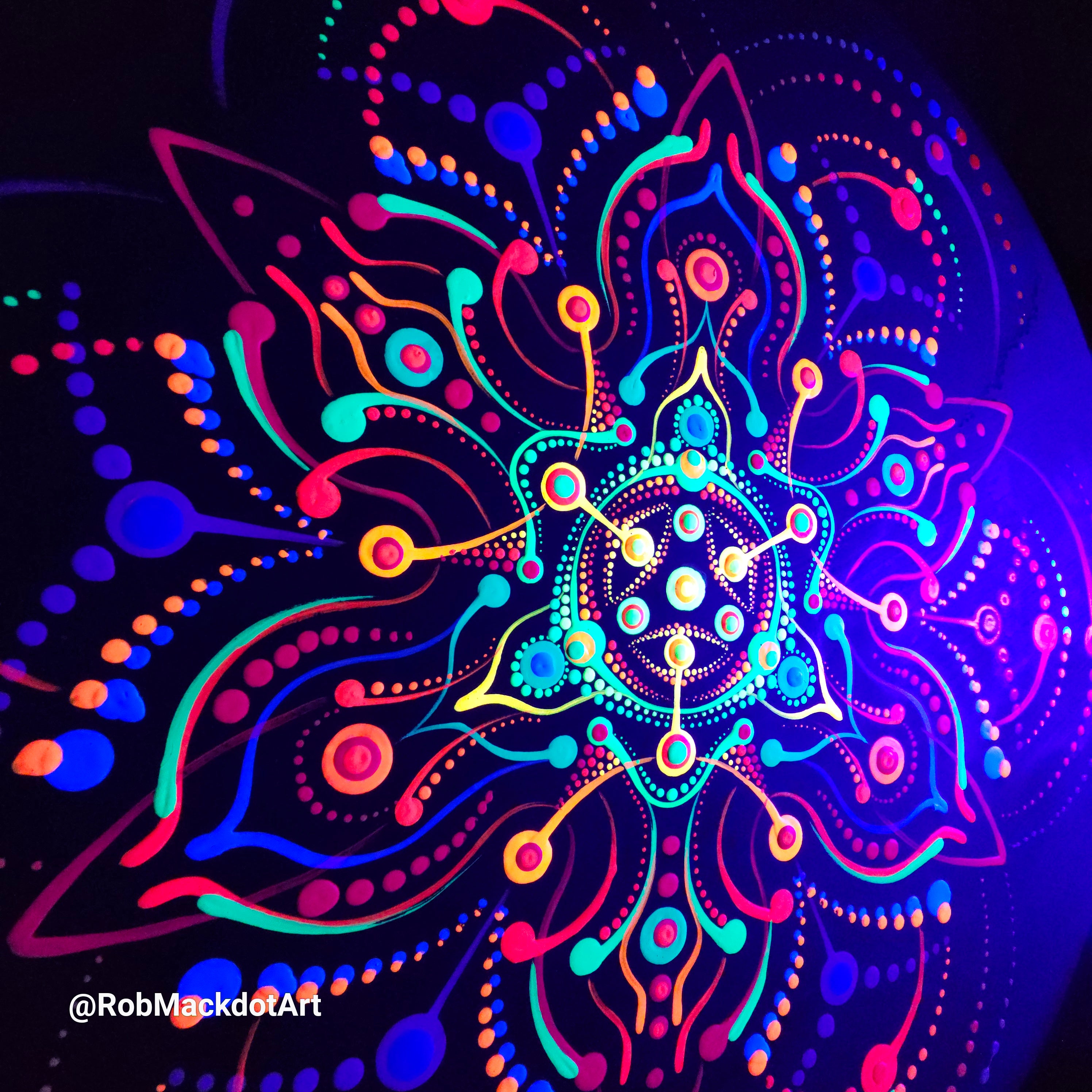 60cm Original Psychedelic Artwork 26