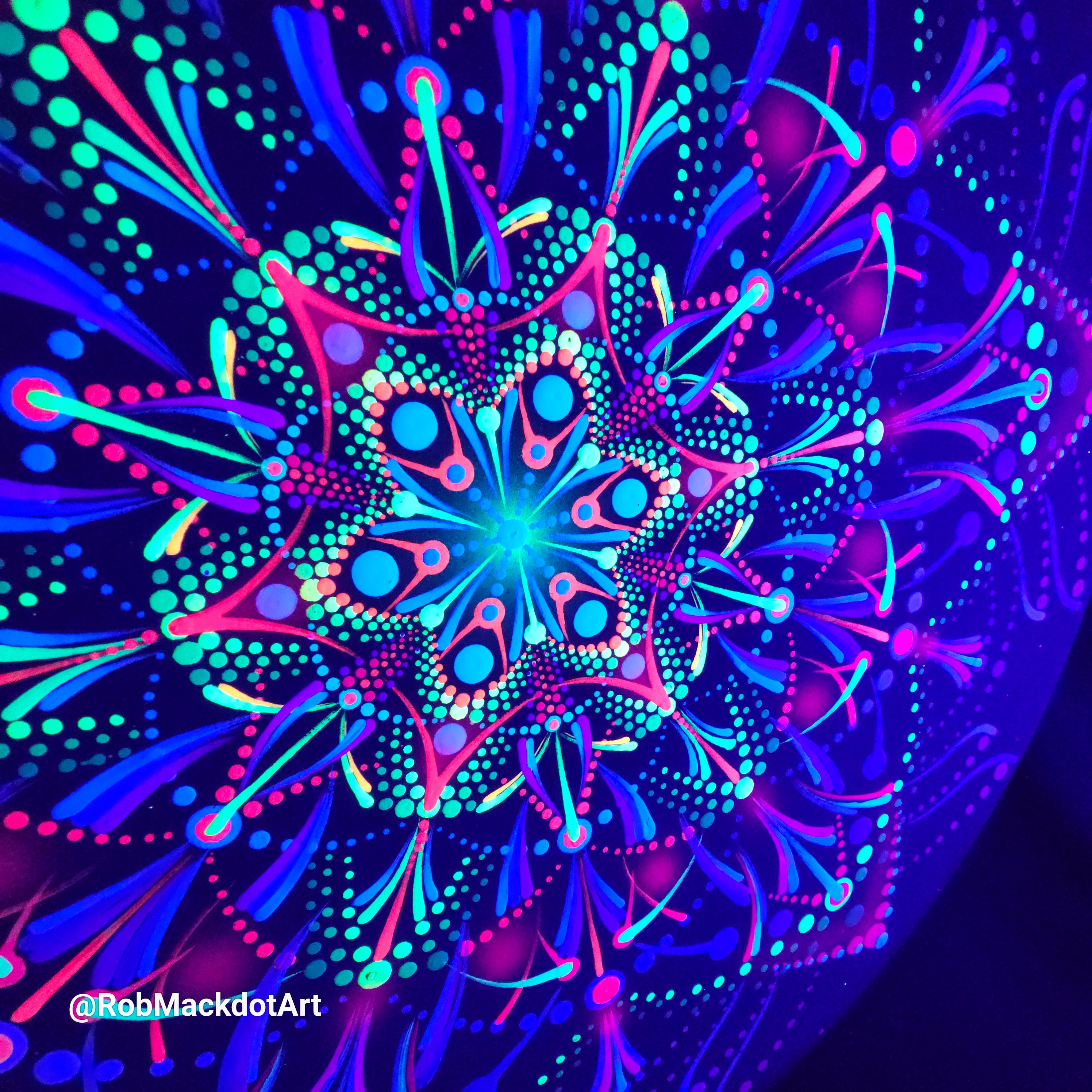 60cm Original Psychedelic Artwork 28