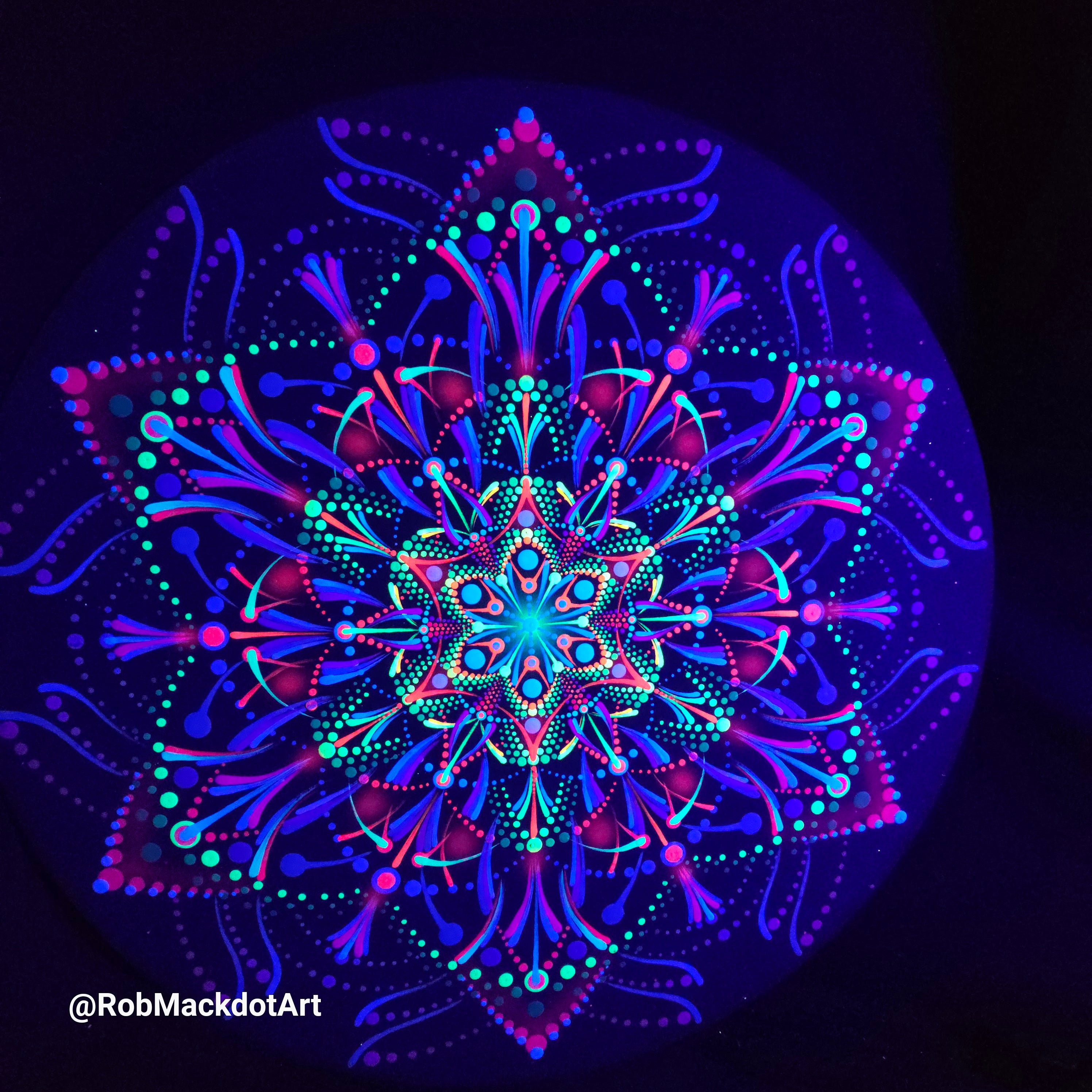 60cm Original Psychedelic Artwork 28