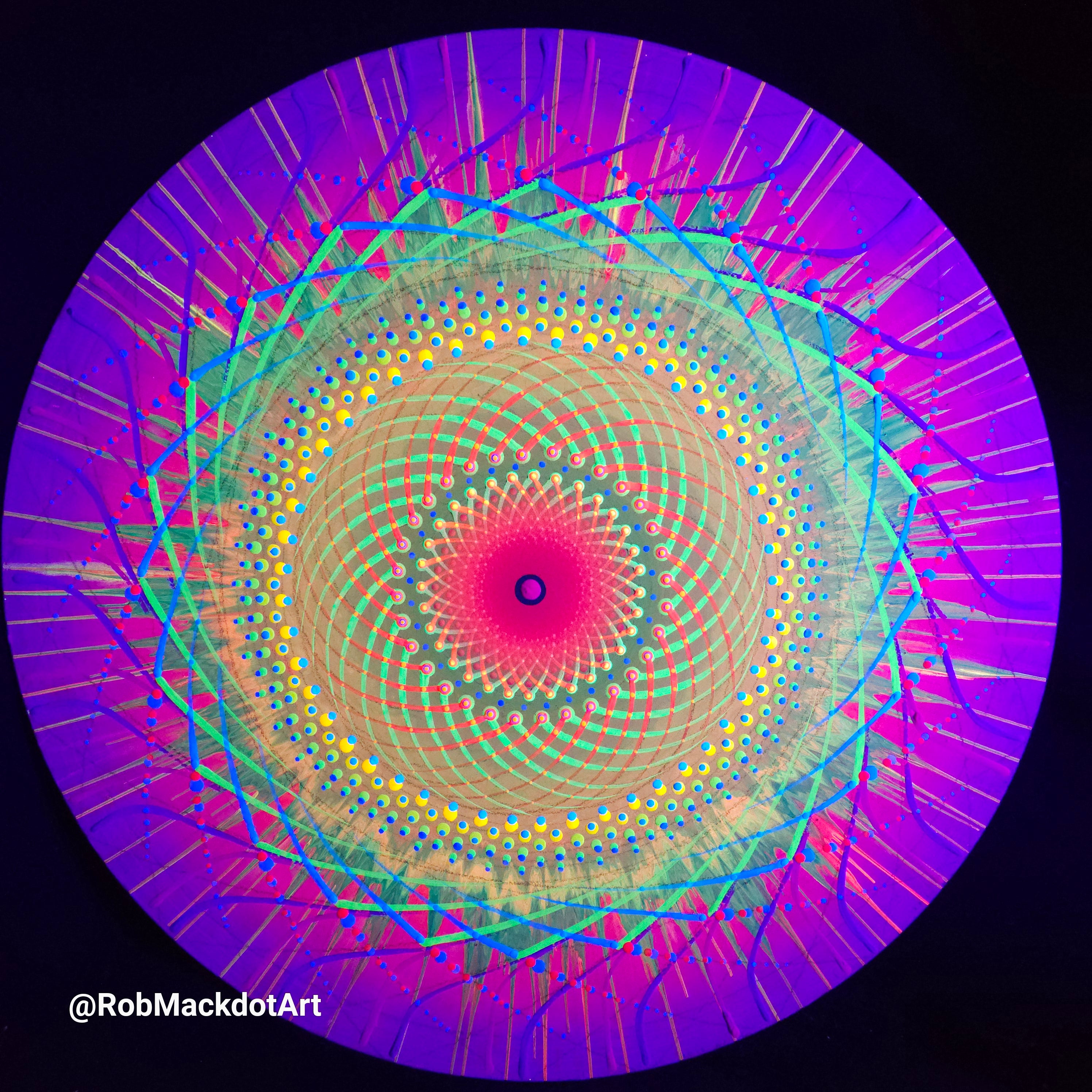 60cm Original Psychedelic Artwork 29