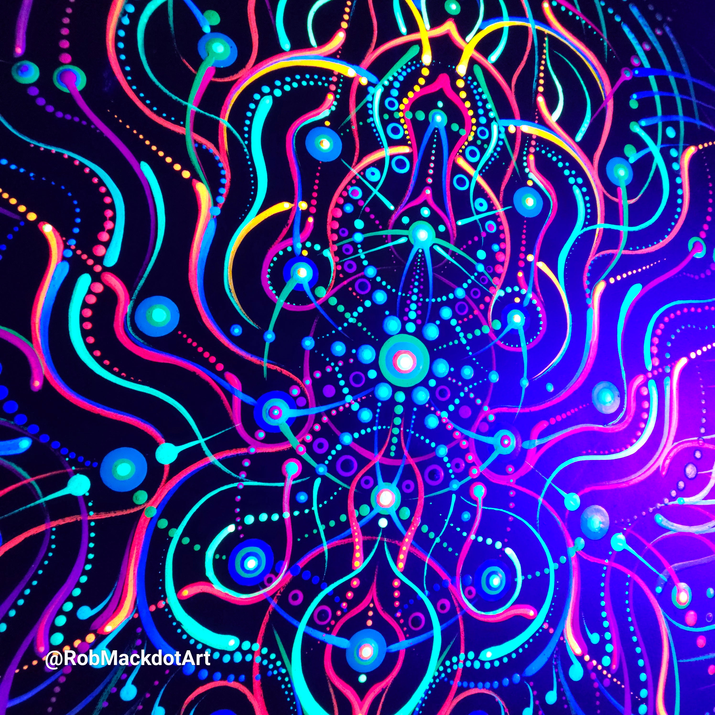 60cm Original Psychedelic Artwork 32