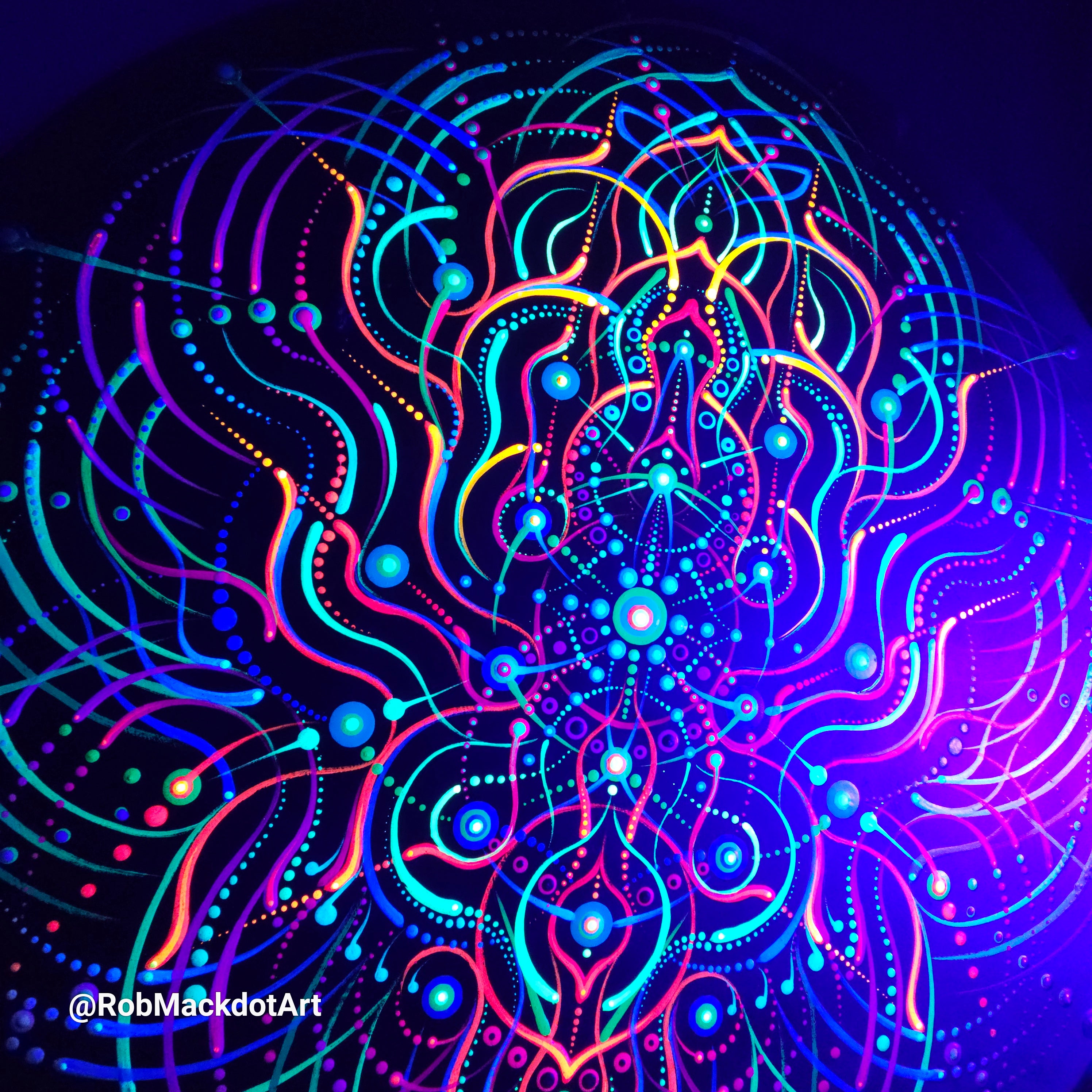60cm Original Psychedelic Artwork 32