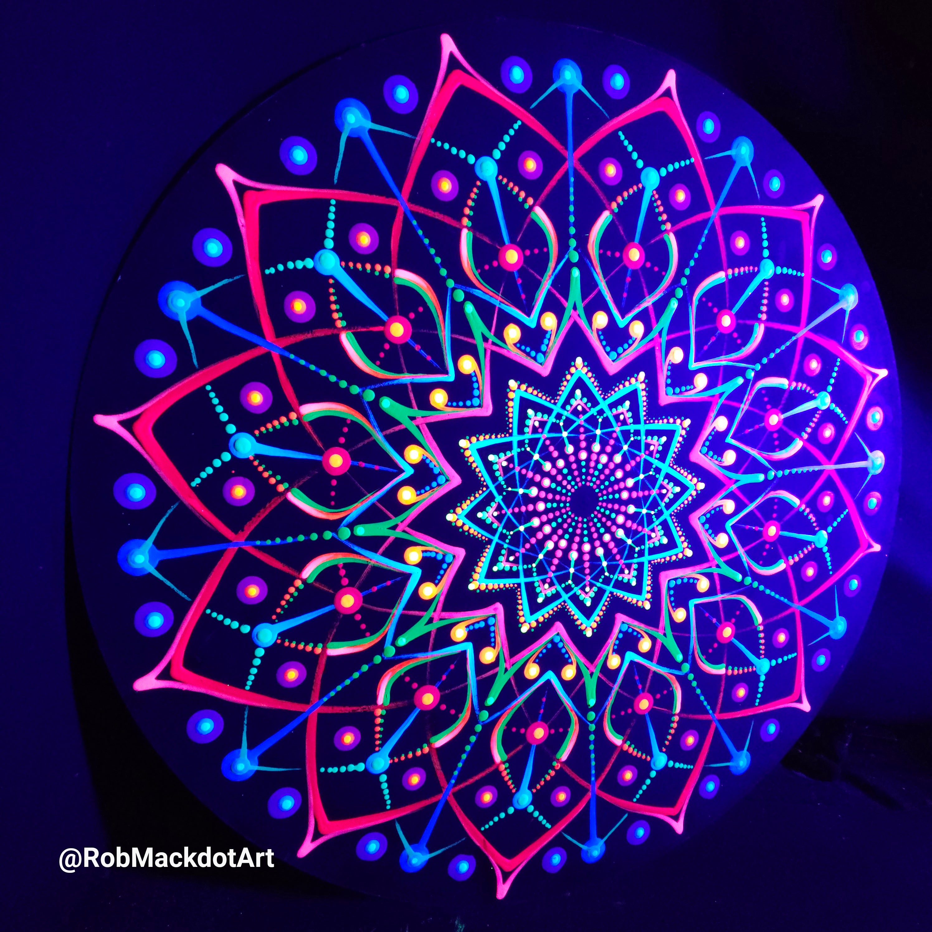 60cm Original Psychedelic Artwork 31