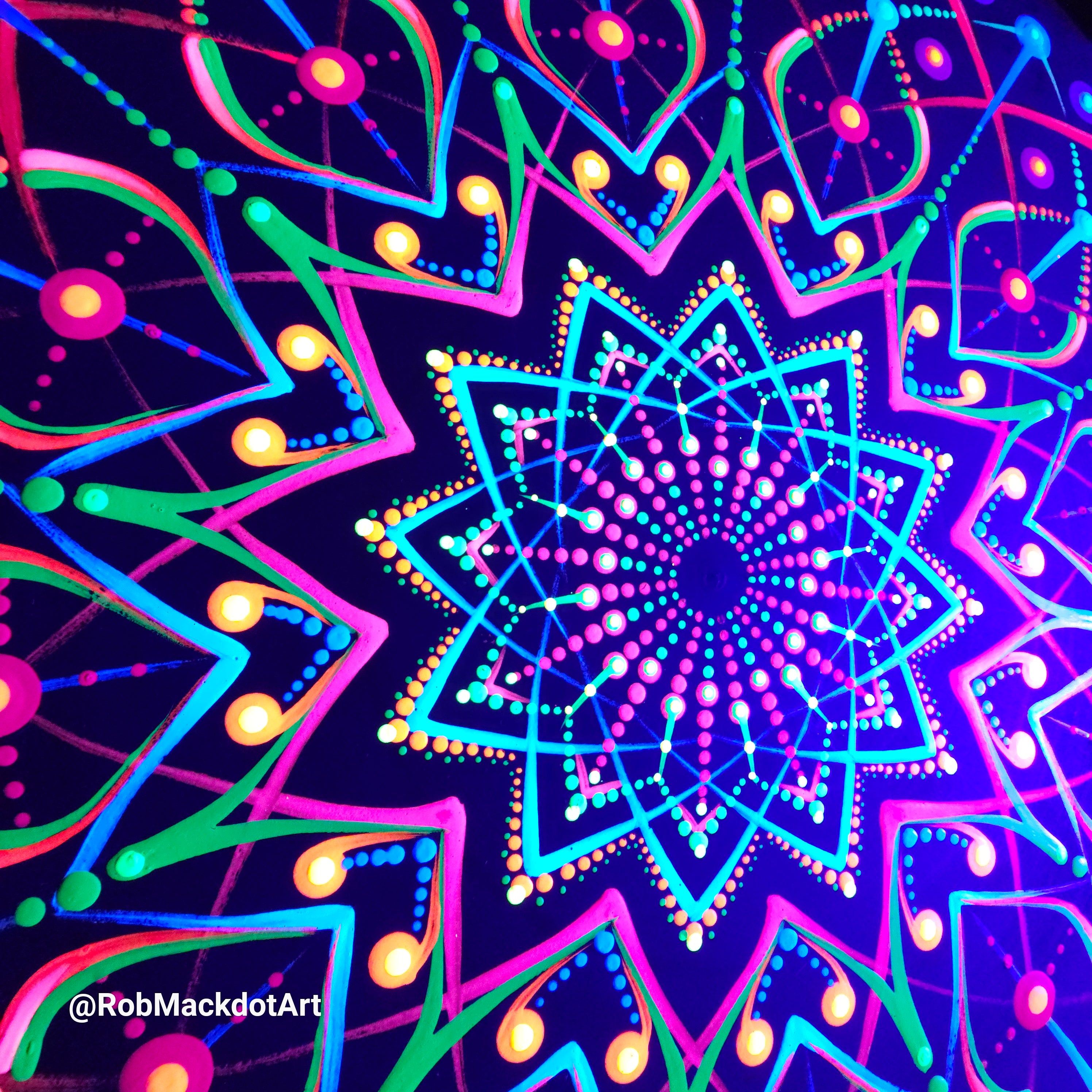 60cm Original Psychedelic Artwork 31