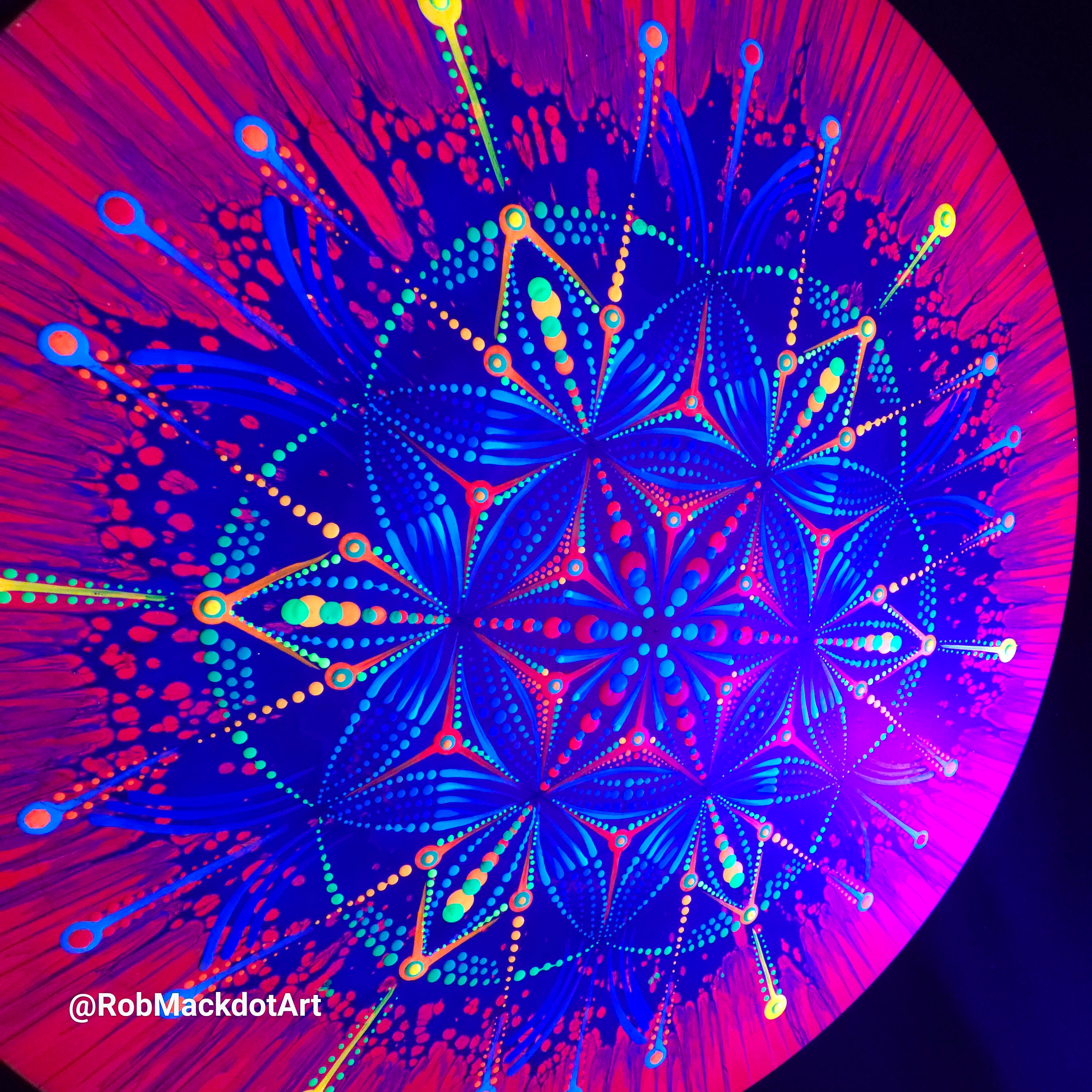 60cm Original Psychedelic Artwork 33