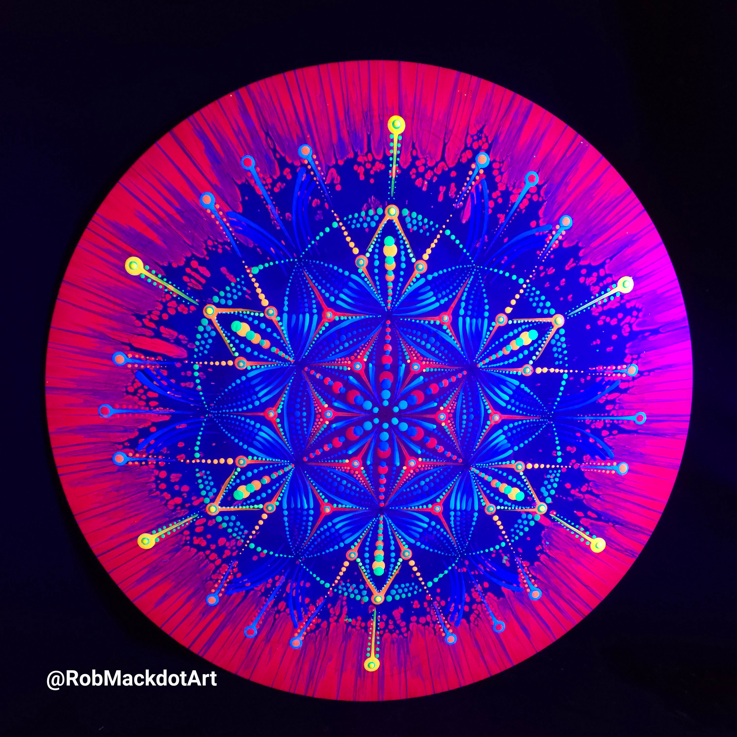 60cm Original Psychedelic Artwork 33