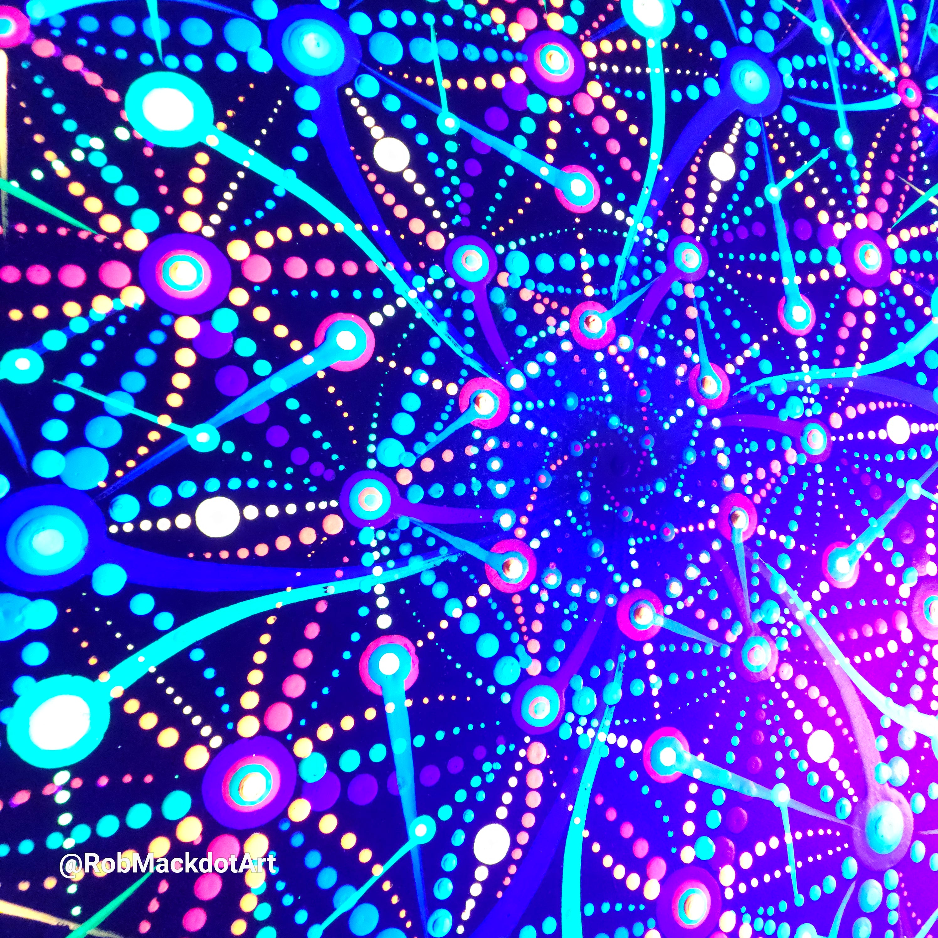 60cm Original Psychedelic Artwork 34