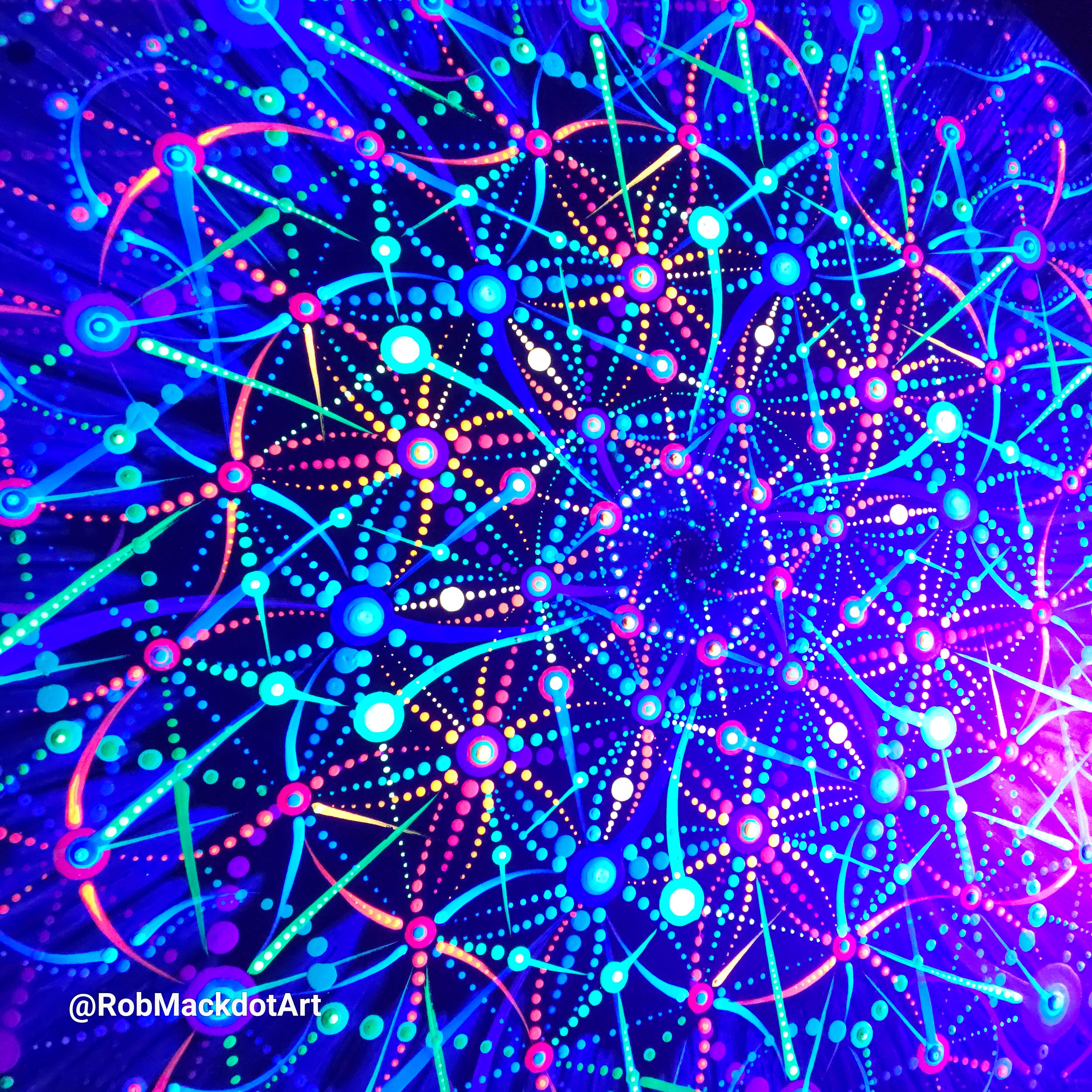60cm Original Psychedelic Artwork 34