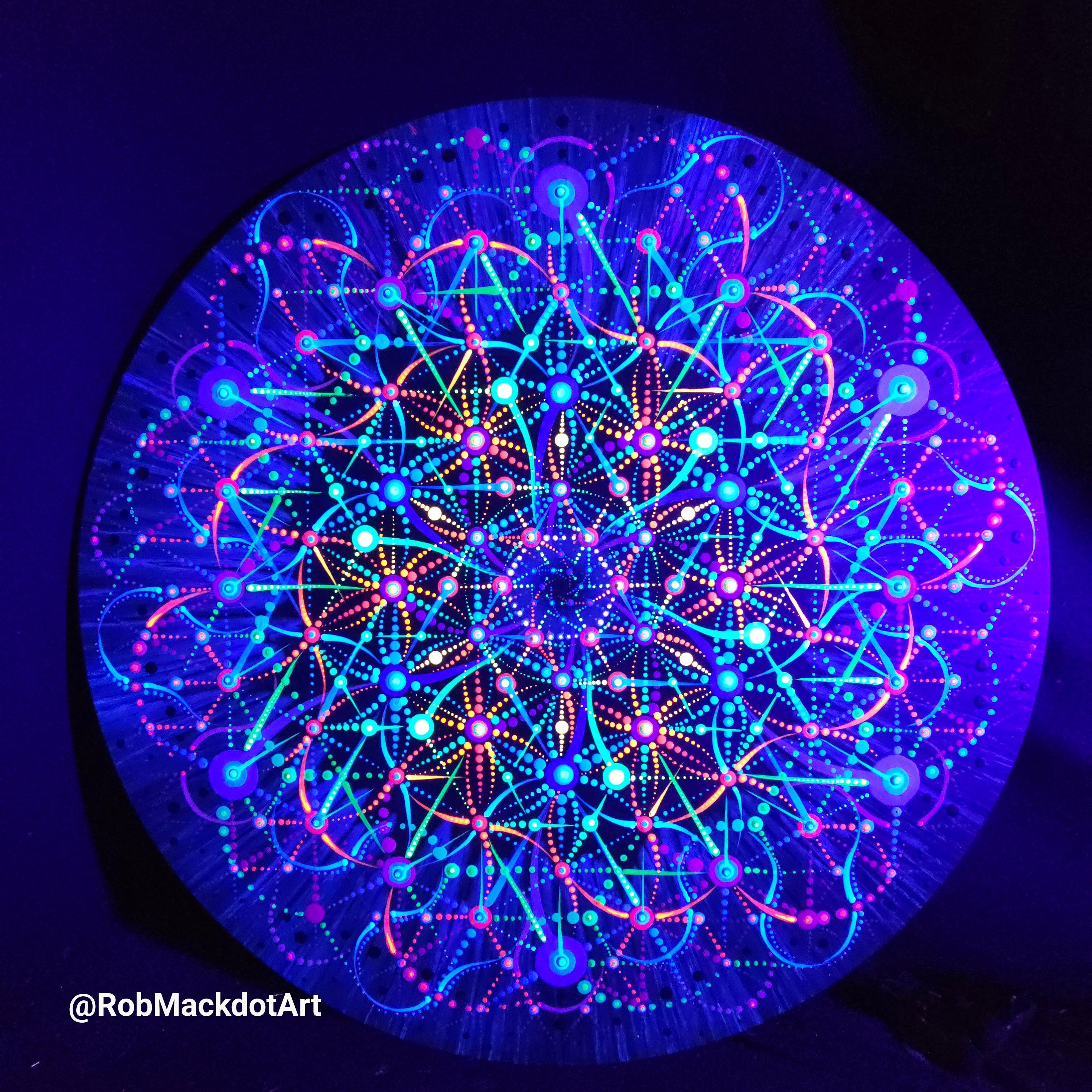 60cm Original Psychedelic Artwork 34