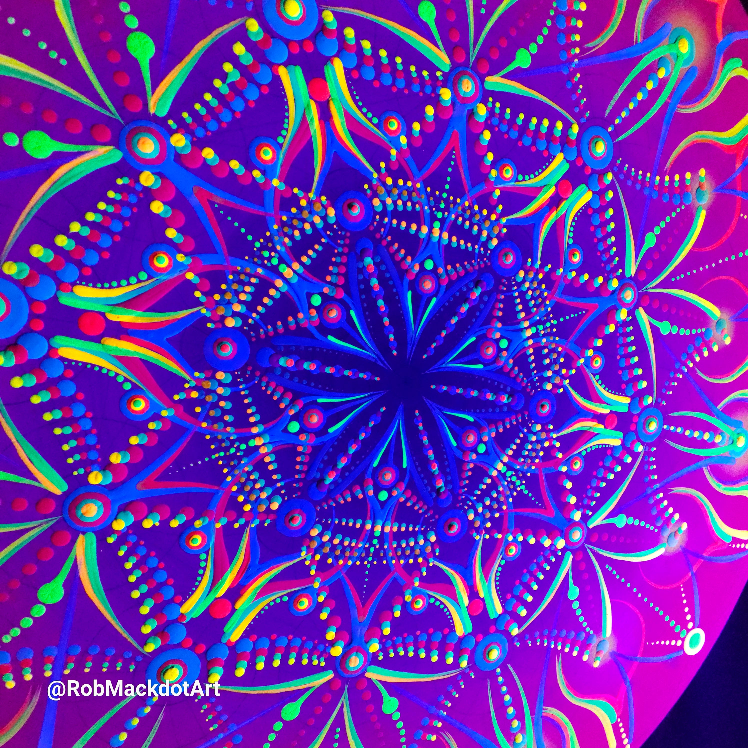 60cm Original Psychedelic Artwork 35