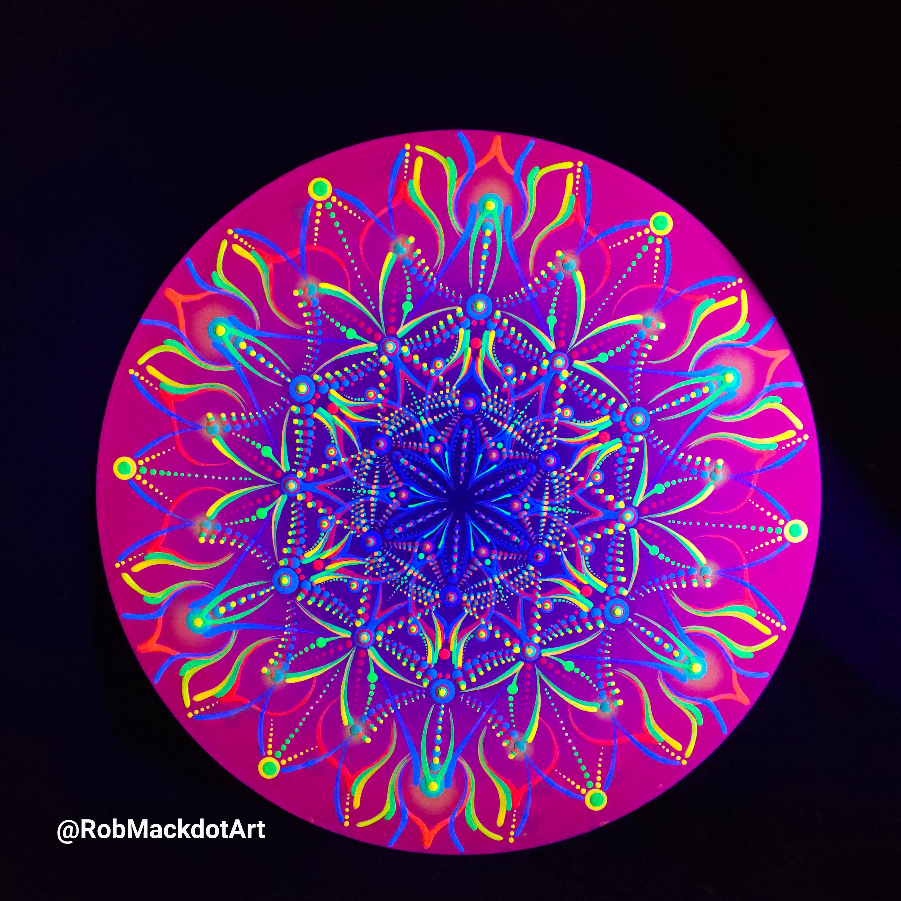 60cm Original Psychedelic Artwork 35
