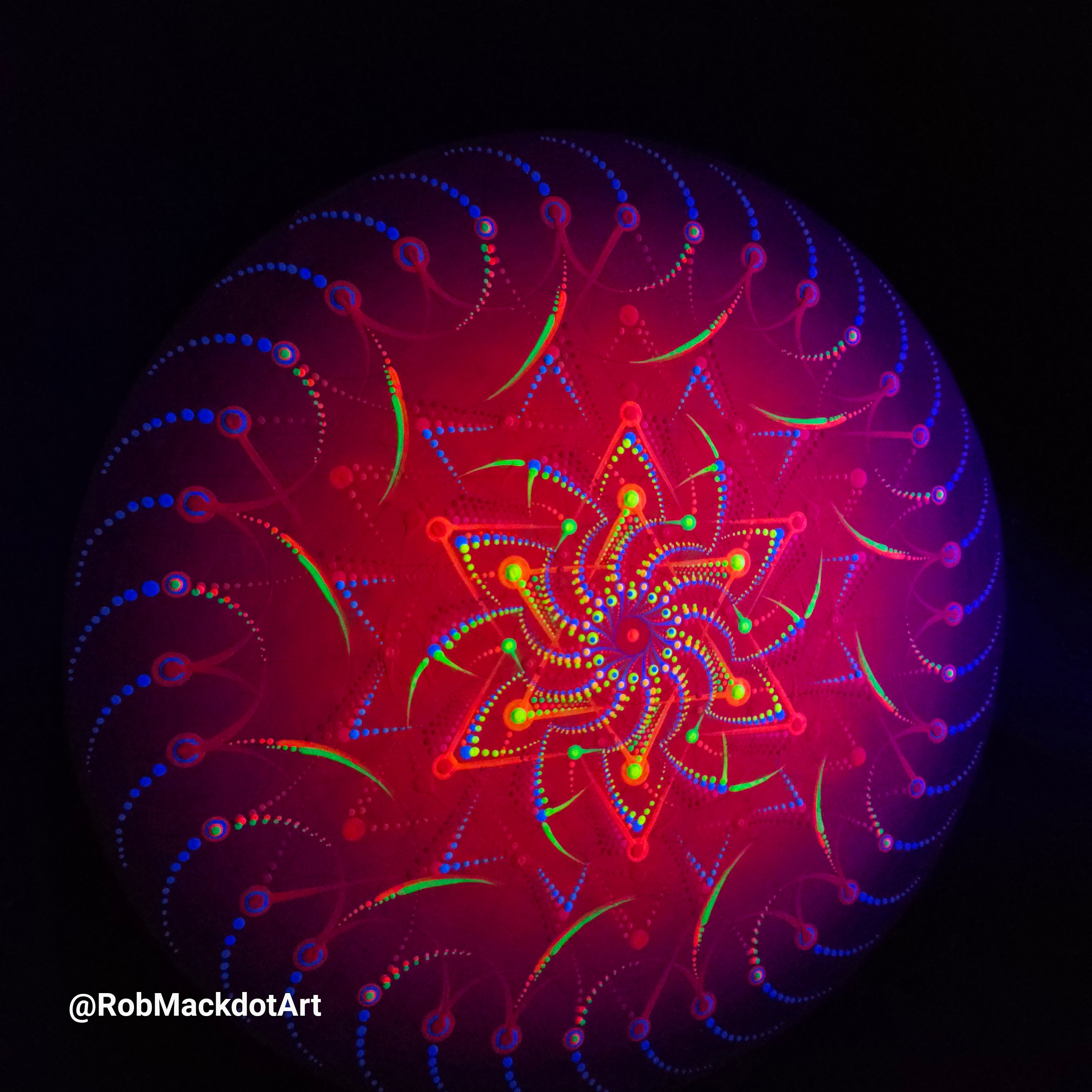 60cm Original Psychedelic Artwork 36