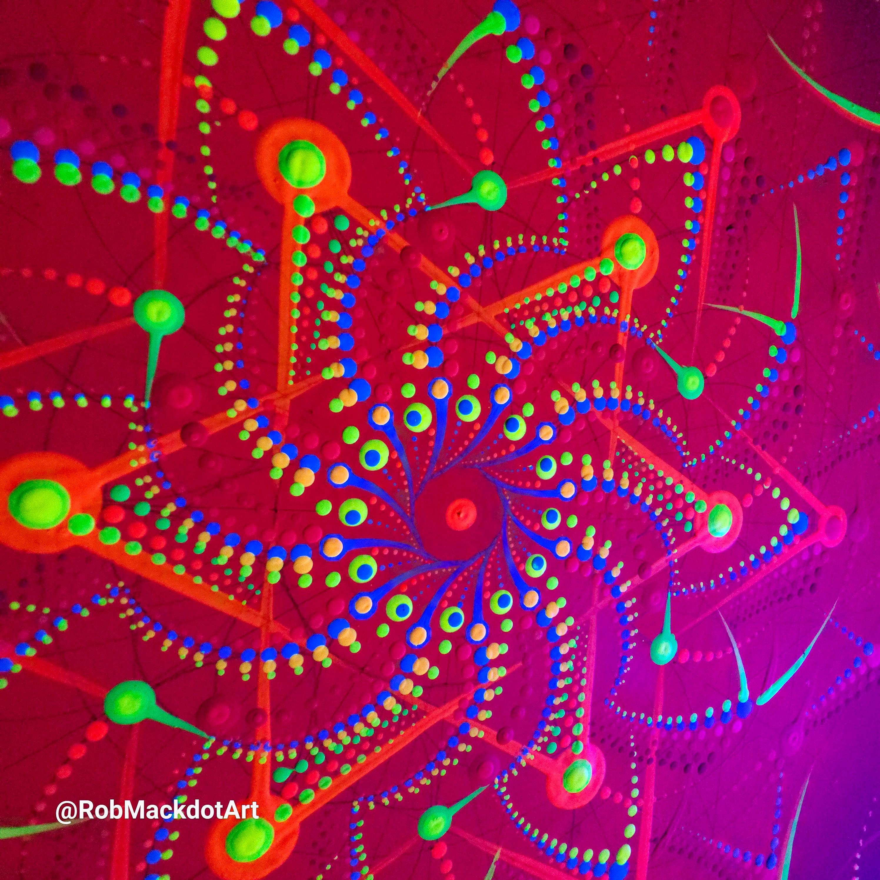 60cm Original Psychedelic Artwork 36