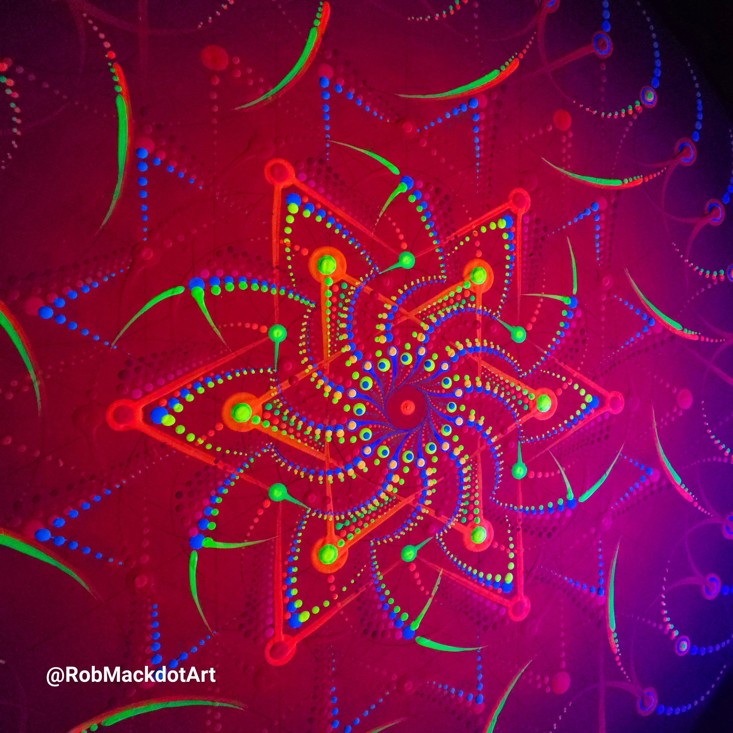 60cm Original Psychedelic Artwork 36