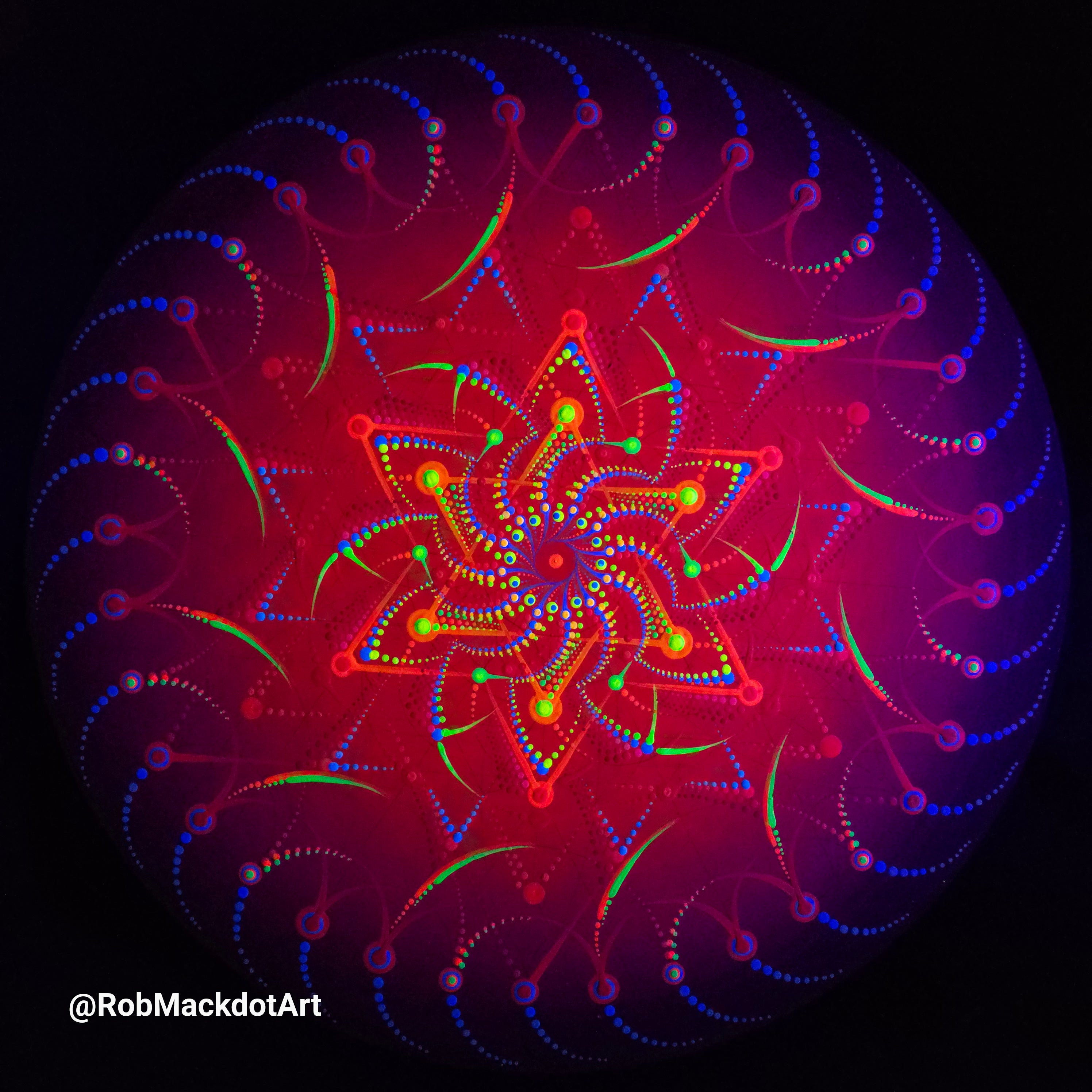 60cm Original Psychedelic Artwork 36