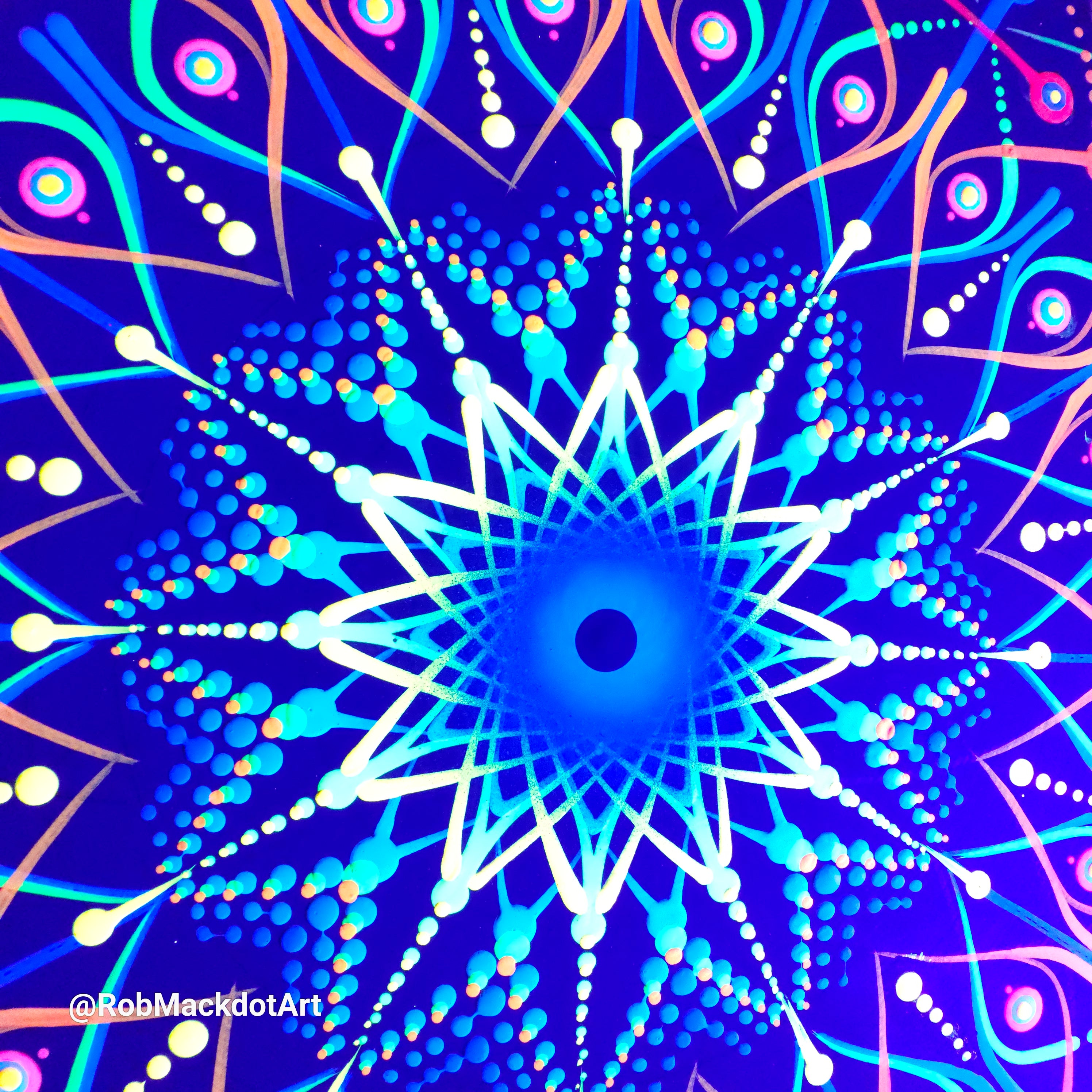 60cm Original Psychedelic Artwork 37