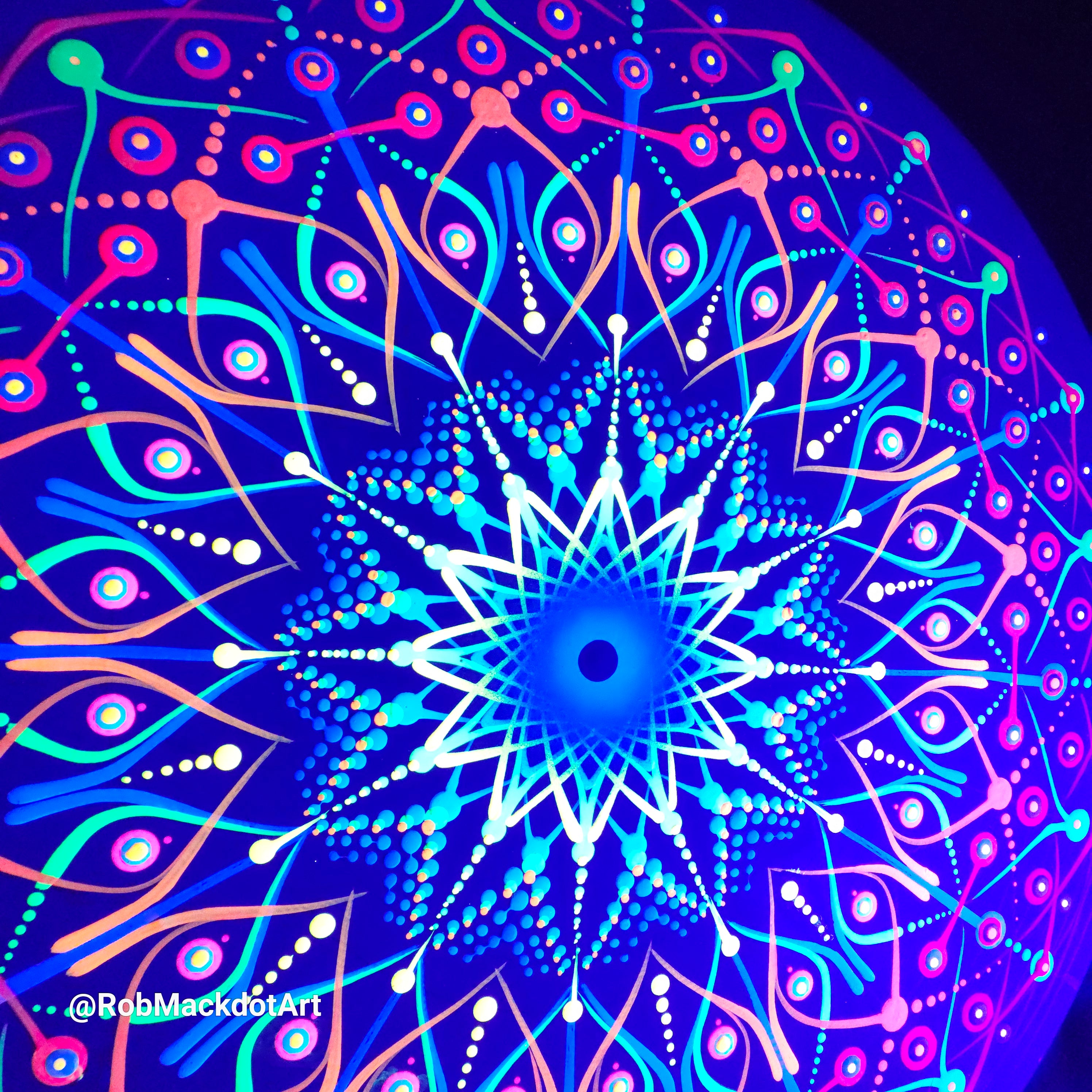 60cm Original Psychedelic Artwork 37