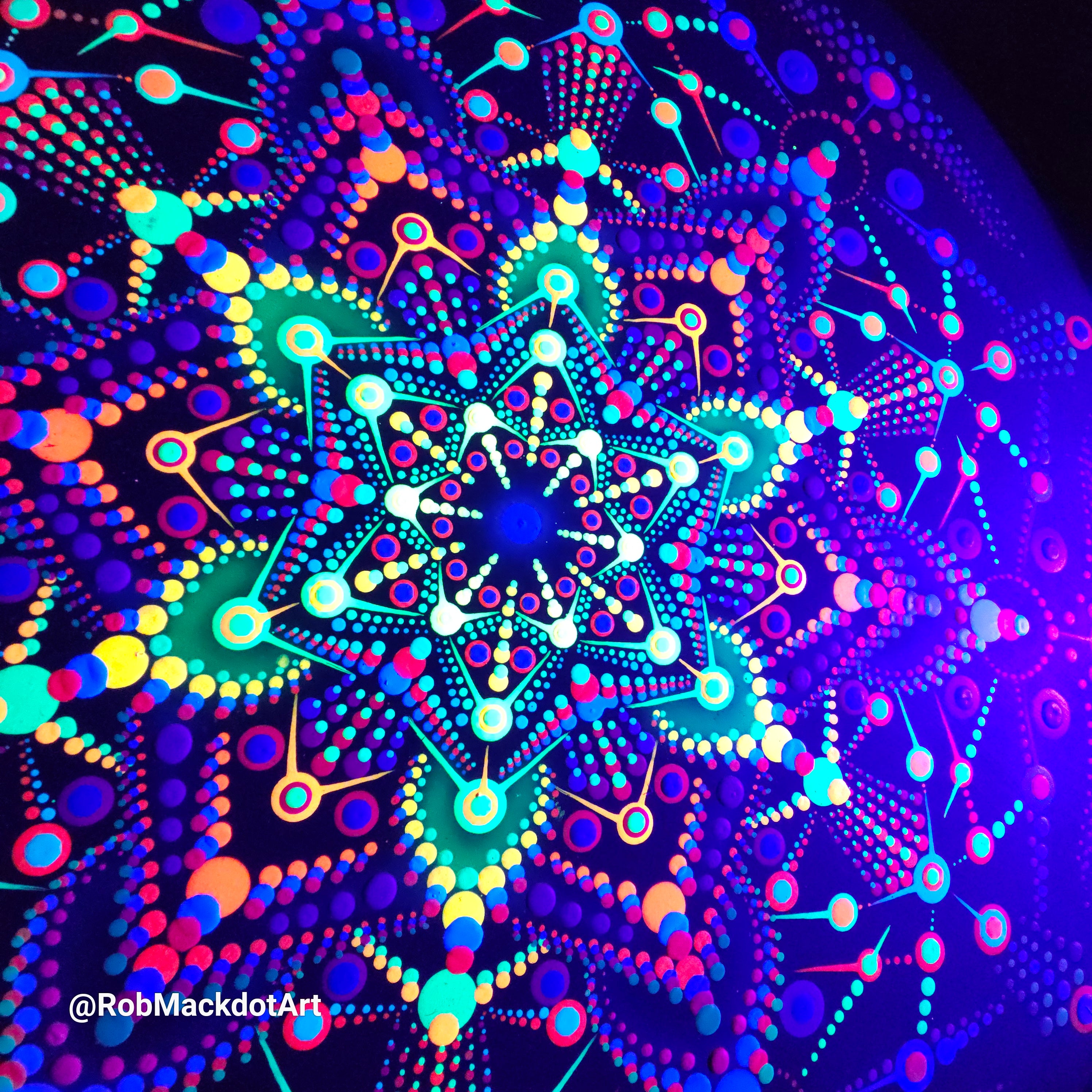 60cm Original Psychedelic Artwork 39