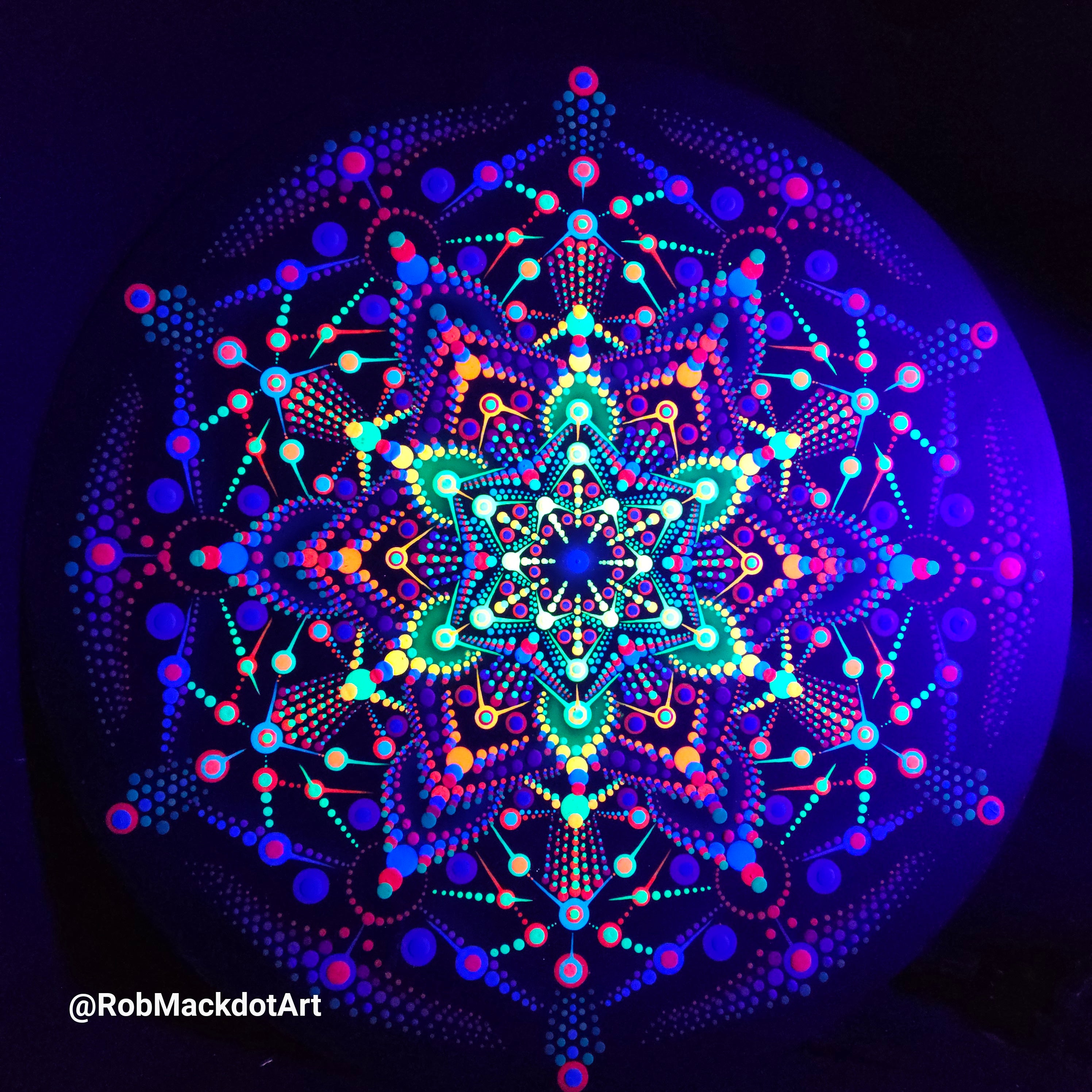 60cm Original Psychedelic Artwork 39