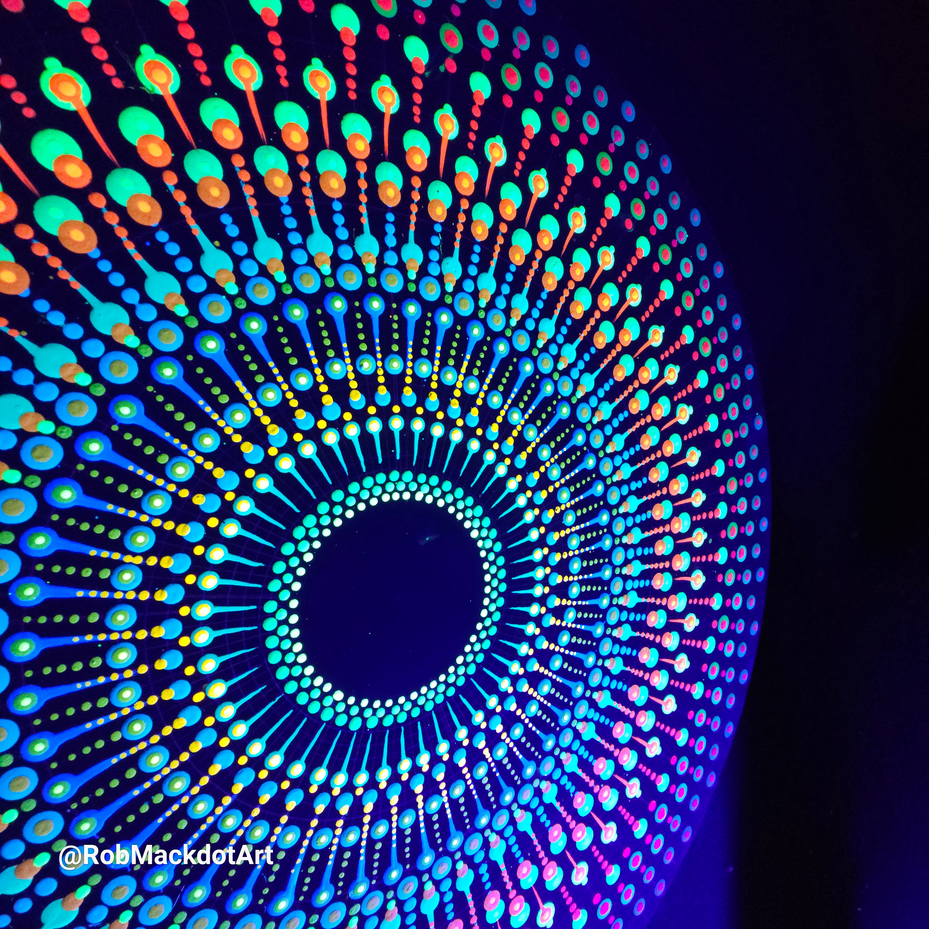 60cm Original Psychedelic Artwork 38