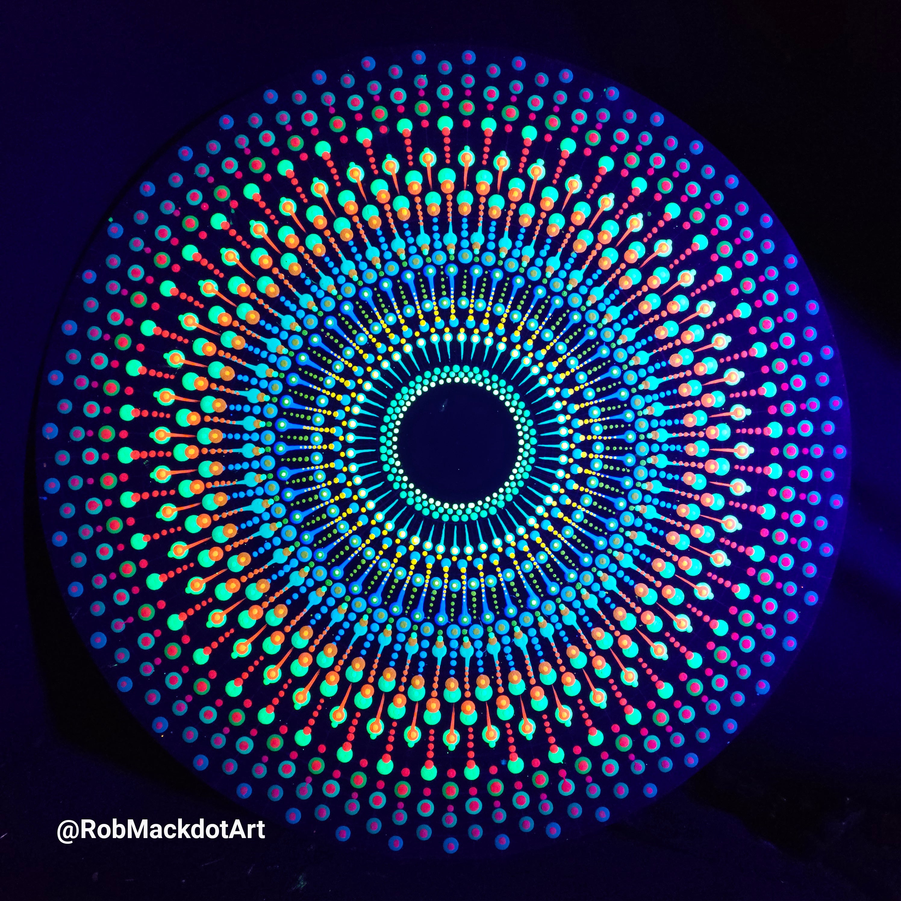 60cm Original Psychedelic Artwork 38