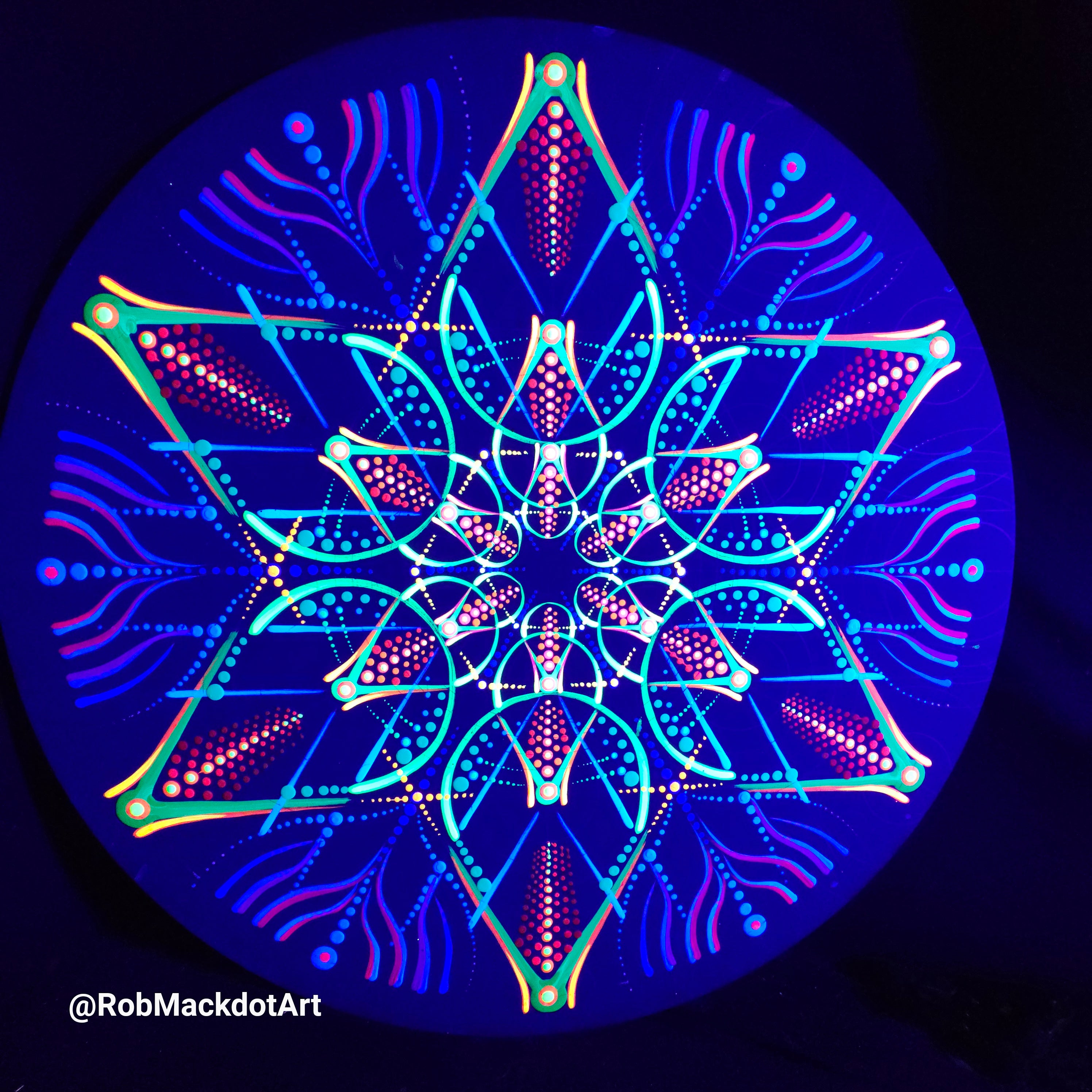 60cm Original Psychedelic Artwork 40