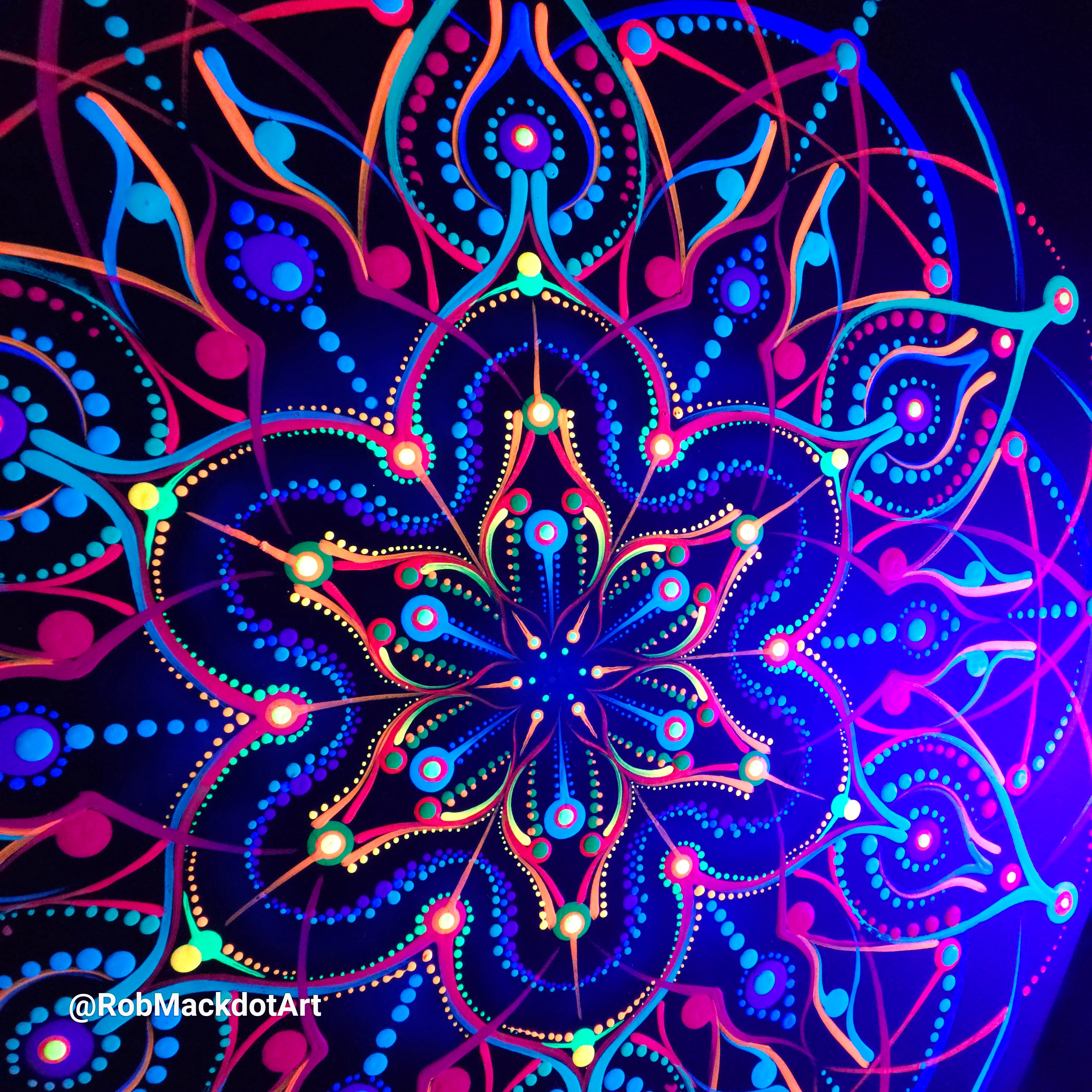 60cm Original Psychedelic Artwork 42